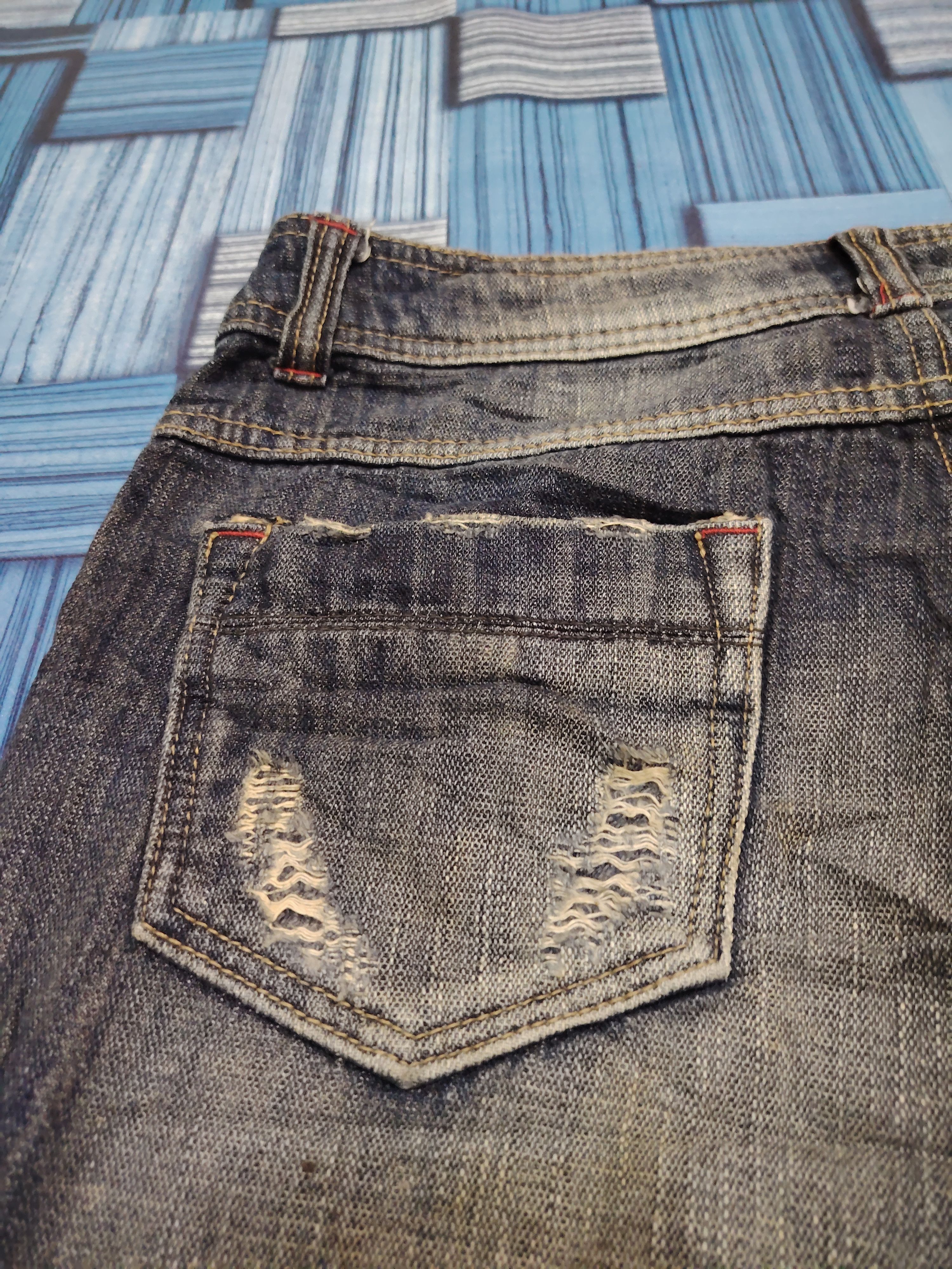 If Six Was Nine Japan I2N Bootcut Jeans Distressed Double Layer Flared Jeans Size US 30 / EU 46 - 14 Thumbnail