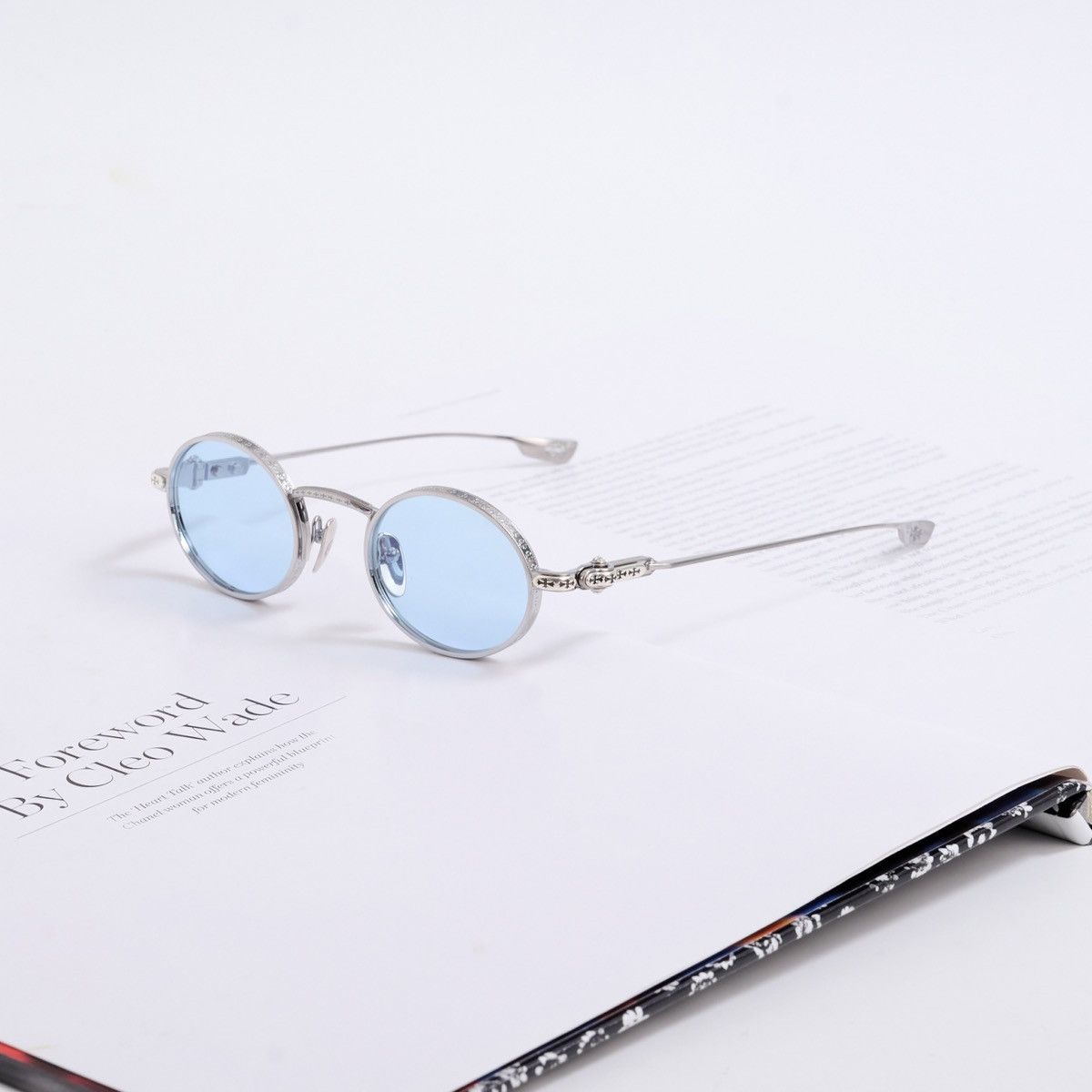 Chrome Hearts CHROME HEARTS HONEY DIPPED BRUSHED ALLOY SUNGLASSES Size ONE SIZE - 1 Thumbnail