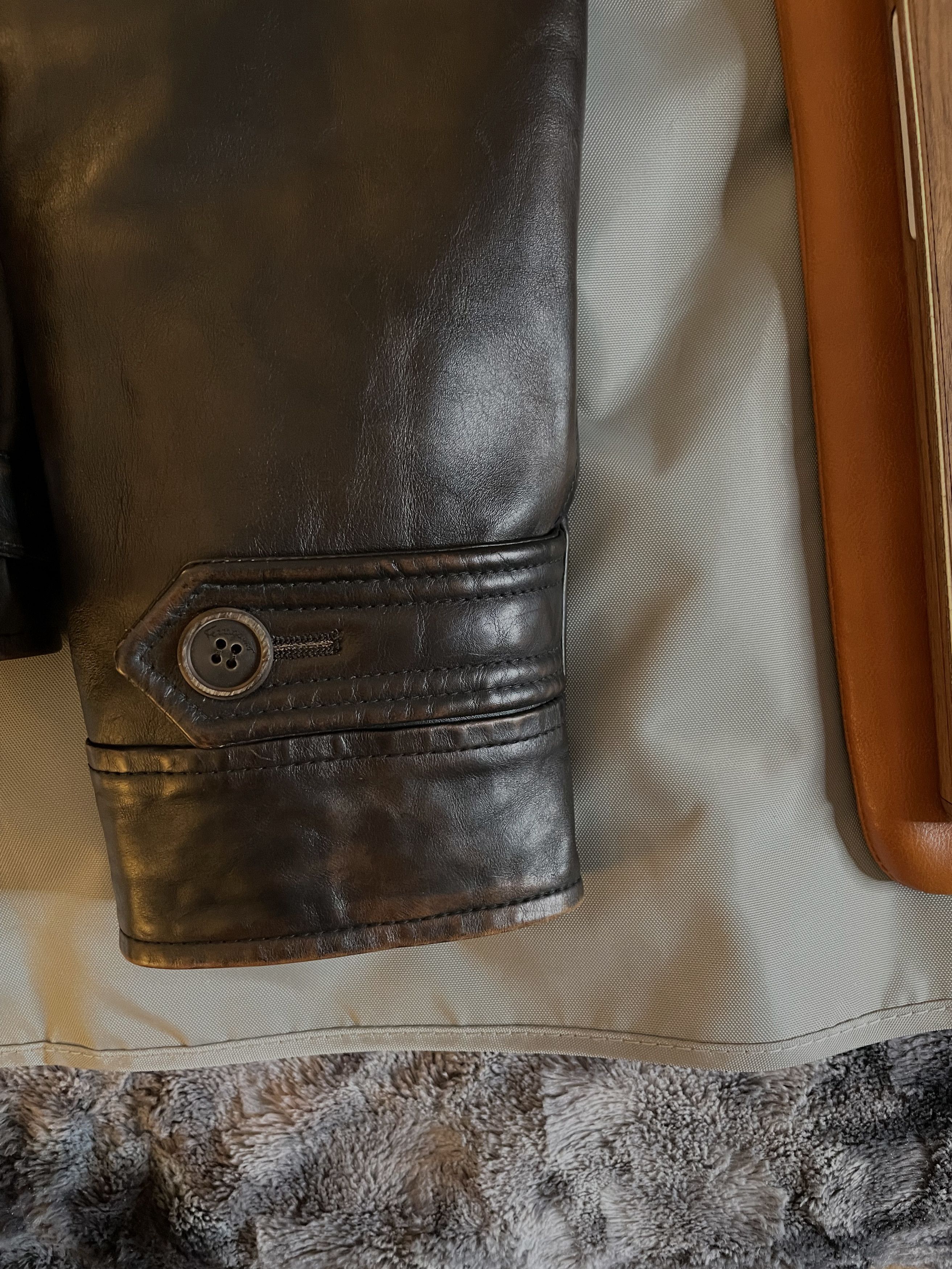 Salvatore Ferragamo Effortless Cool $6K w/tax Nappa Calf Leather Artisan Patina Size US M / EU 48-50 / 2 - 16 Thumbnail