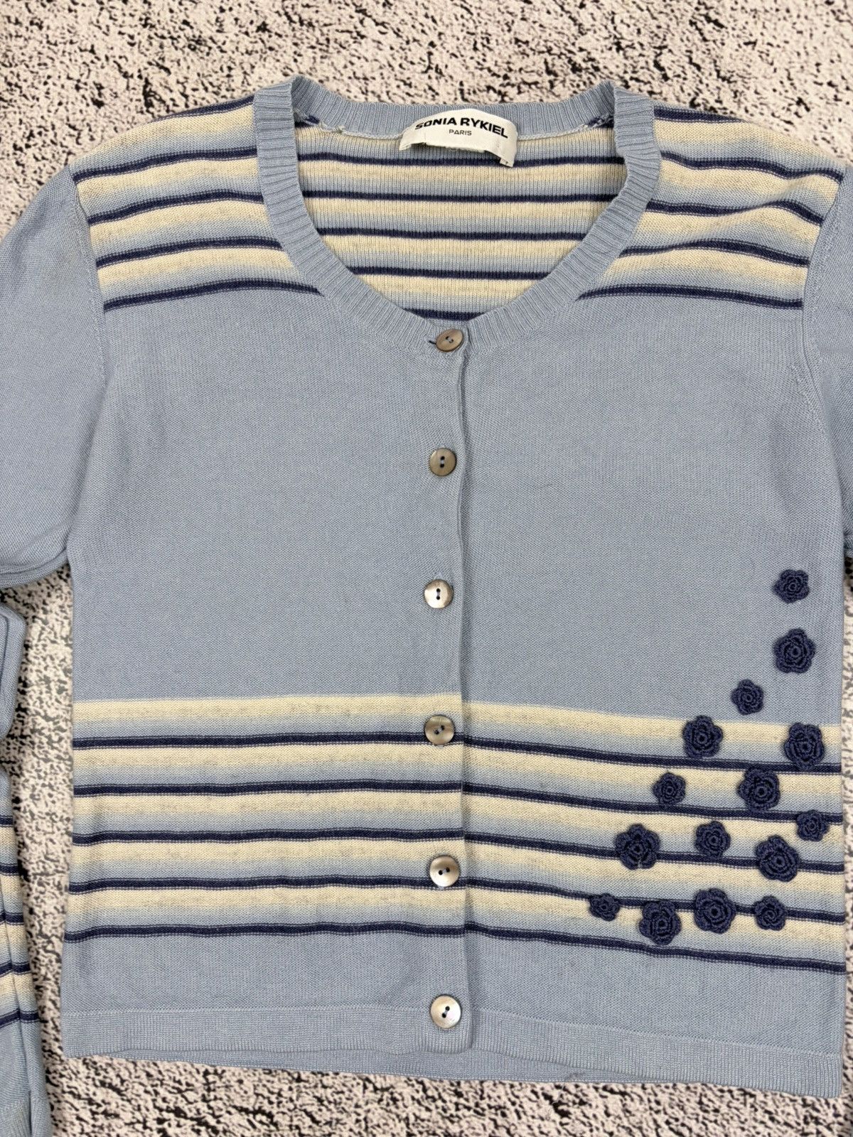 Sonia Rykiel ⁠Sonia Rykiel Vintage Crochet Flower Knit Twinset Size S / US 4 / IT 40 - 5 Thumbnail