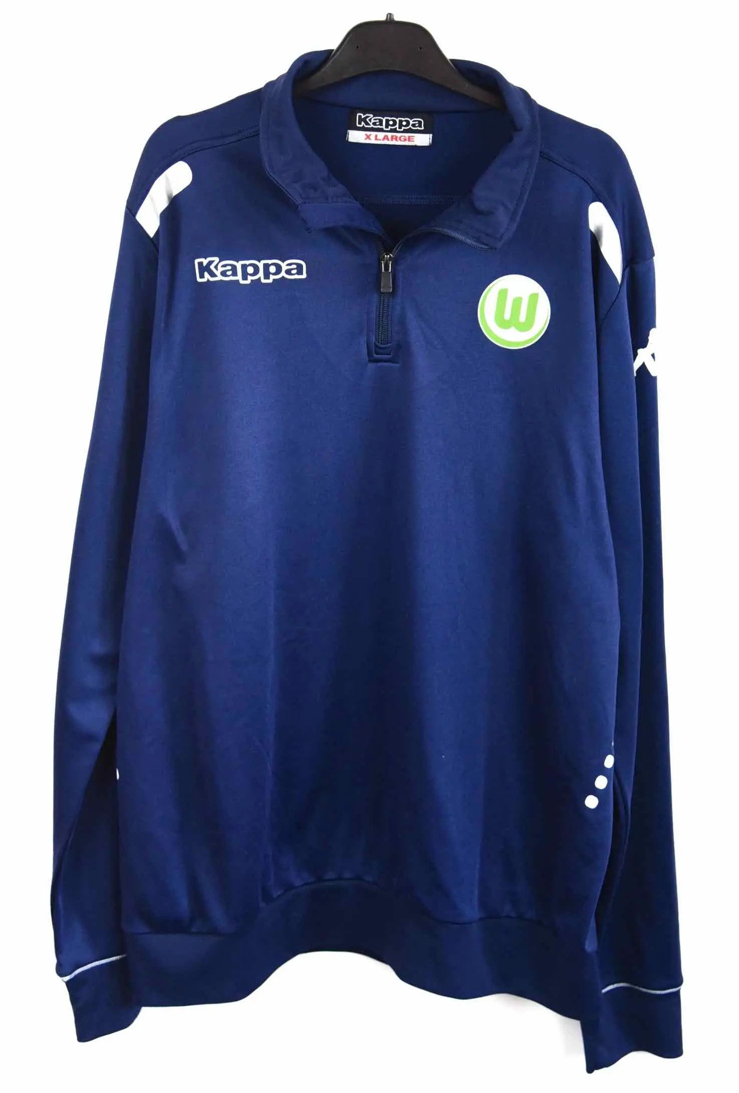 Kappa VfL Wolfsburg XL Training Football Tracksuit Jumper Pullover Size US XL / EU 56 / 4 - 1 Thumbnail
