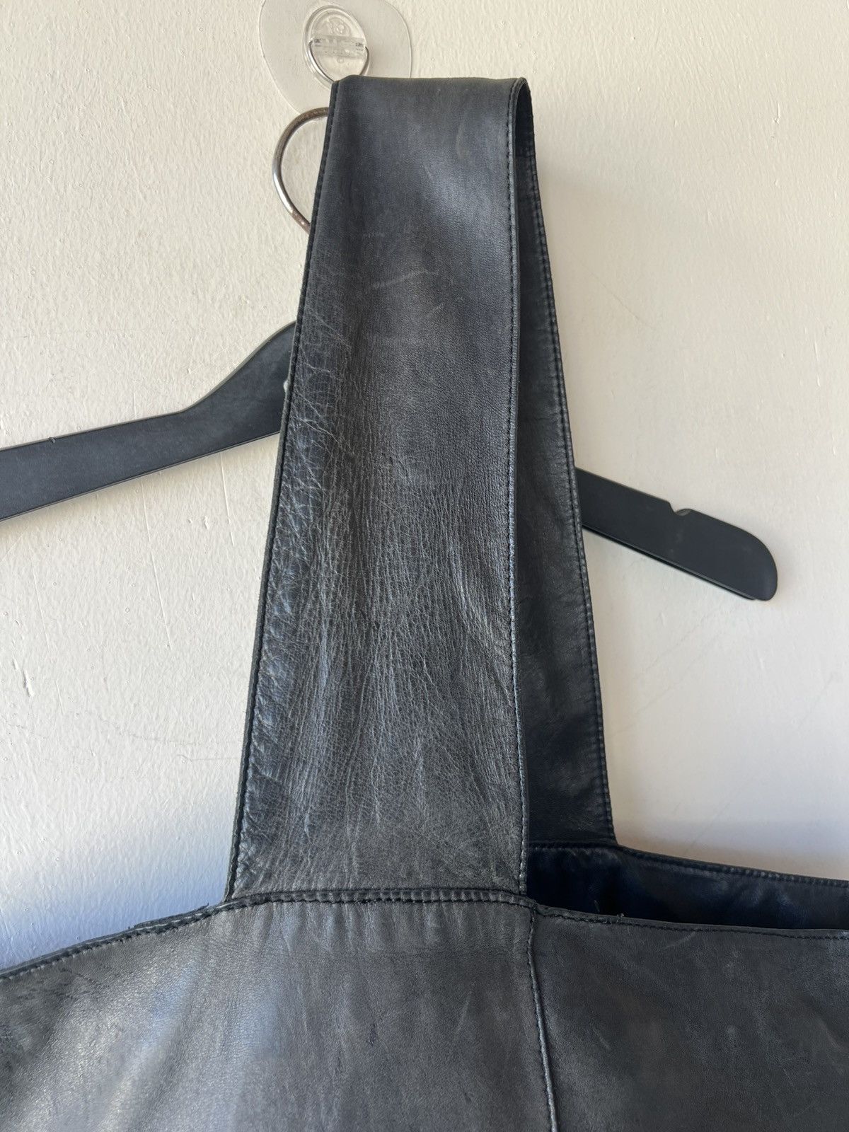 Leather Jurgen Lehl Japan Faded Patina Leather Asymmetrical Bag Size ONE SIZE - 23 Thumbnail