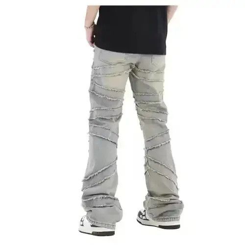 Japanese Brand × Jean Men Embroidery Stacked Jeans, Flared Women Size US 28 / EU 44 - 4 Thumbnail
