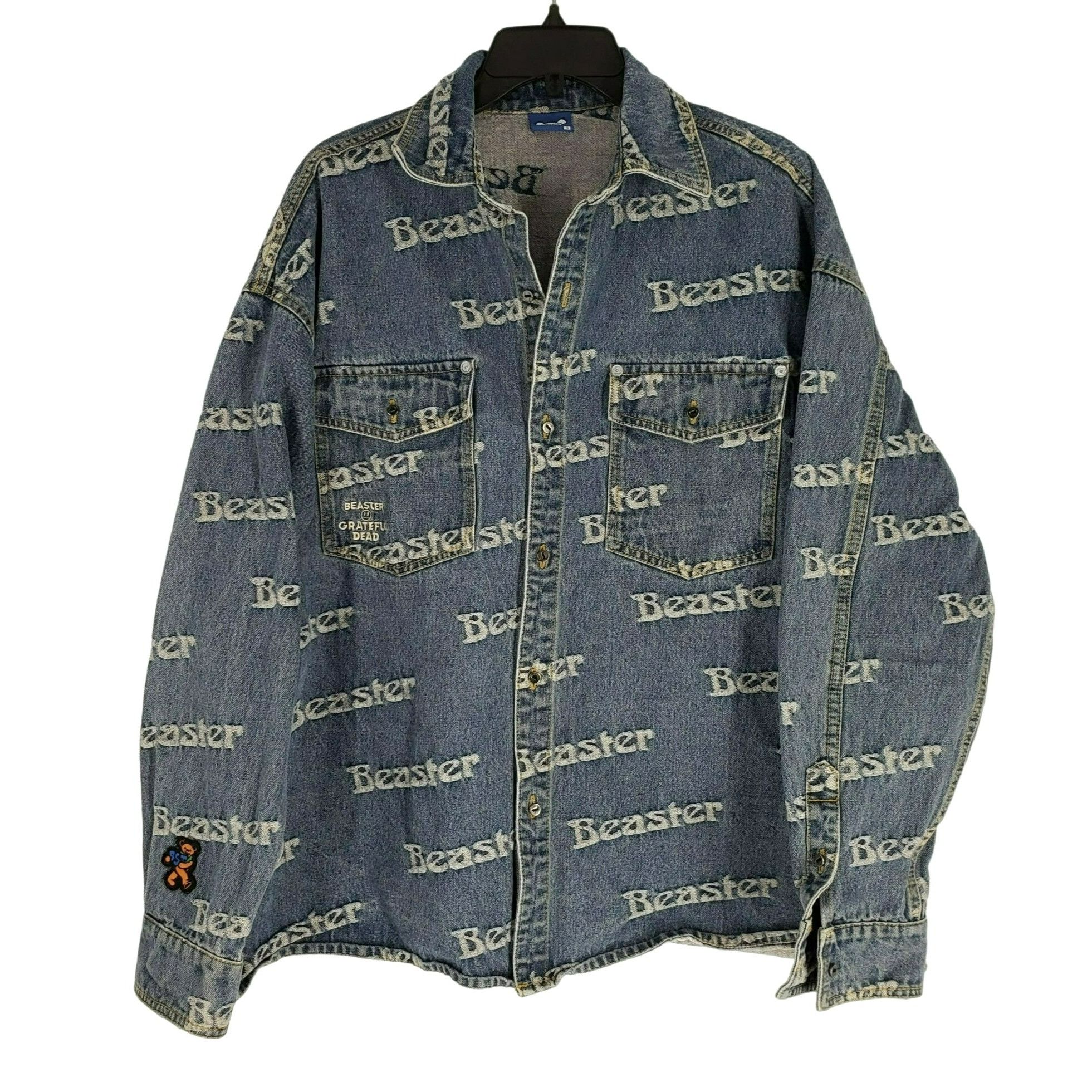Grateful Dead Beaster x Grateful Dead Dancing Bear Denim Trucker Jean Jack Size US S / EU 44-46 / 1 - 2 Thumbnail