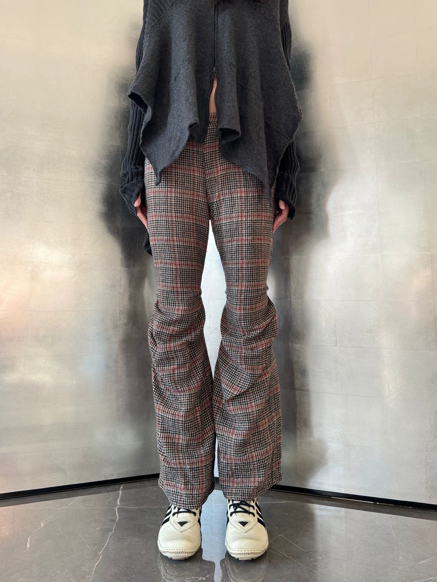 Vintage Vintage Japanese Houndstooth Wool Knee Strap Pants Size M Size 27" / US 4 / IT 40 - 7 Thumbnail