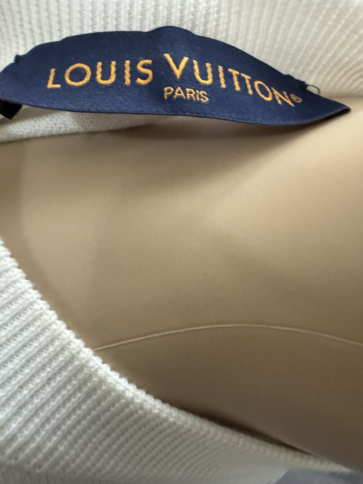 Louis Vuitton Louis Vuitton Short-sleeved Cotton Crewneck - Blanc Lait Size US XS / EU 42 / 0 - 3 Thumbnail