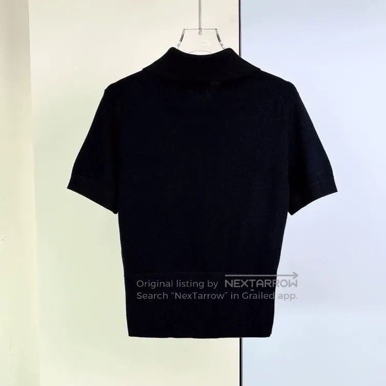 Chanel Chanel Black pearl button Polo collar knitted short sleeve Size XS / US 0-2 / IT 36-38 - 3 Thumbnail