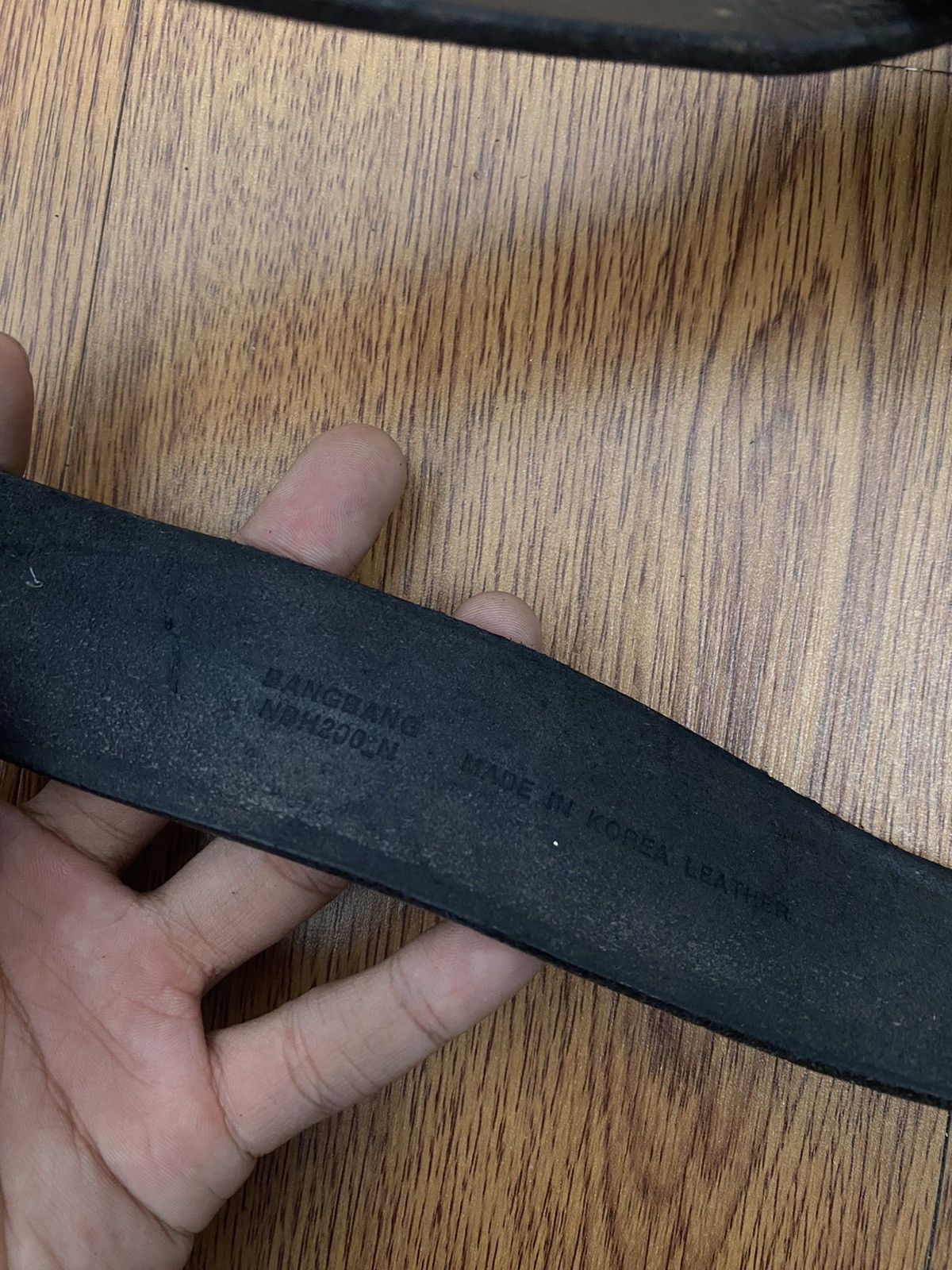 Genuine Leather × Vintage Bangbang leather belt Size ONE SIZE - 4 Thumbnail