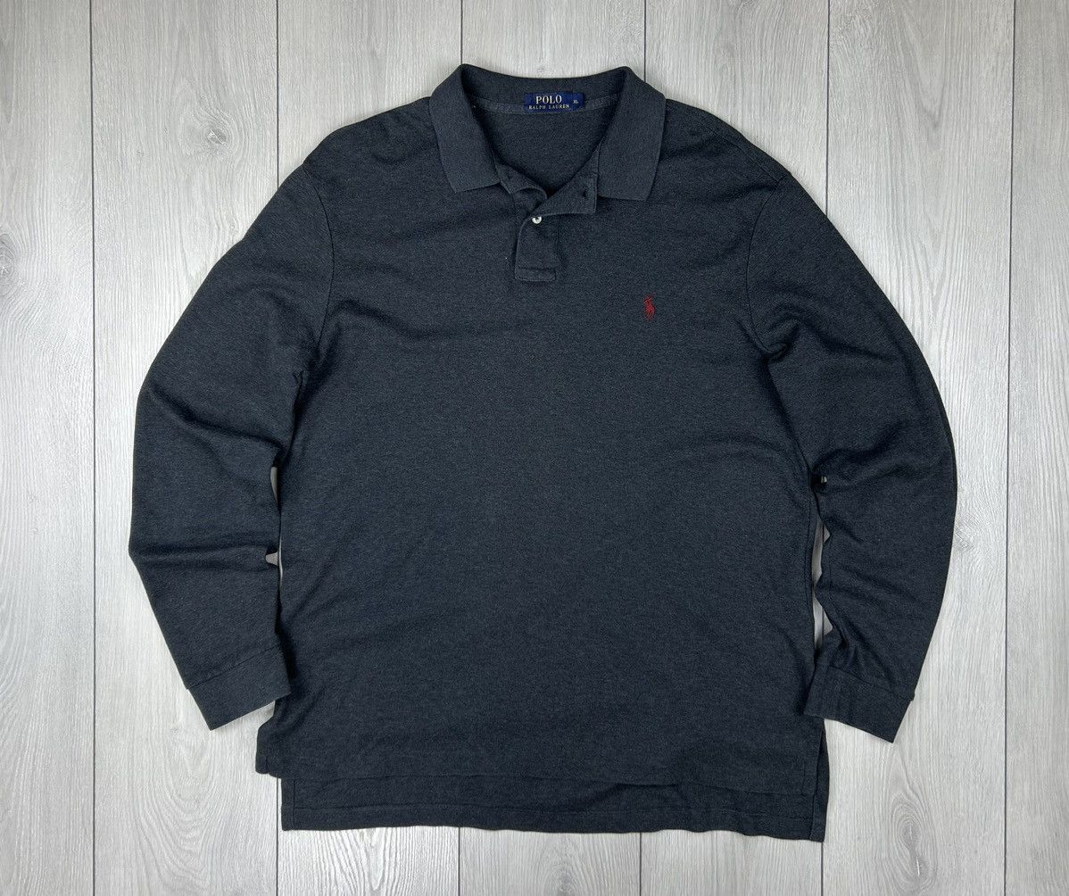 Polo Ralph Lauren Polo Ralph Lauren Rugby Polo Long Sleeve Grey Size XL Size US XL / EU 56 / 4 - 1 Thumbnail