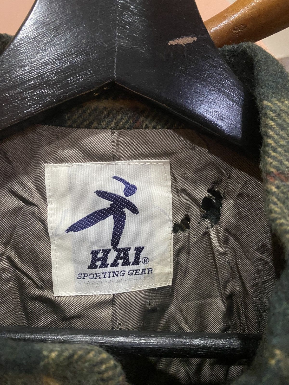 Hai Sporting Gear Vintage HAI by Issey Miyake Plaid Wool-Blend Jacket Size US M / EU 48-50 / 2 - 8 Thumbnail