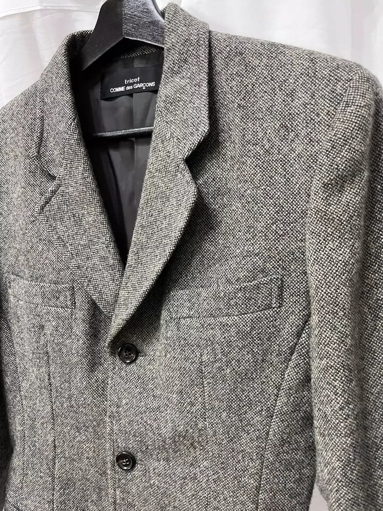 Comme des Garcons Comme des Garçons size os Dark grey wool casual jacket Size US M / EU 48-50 / 2 - 3 Thumbnail