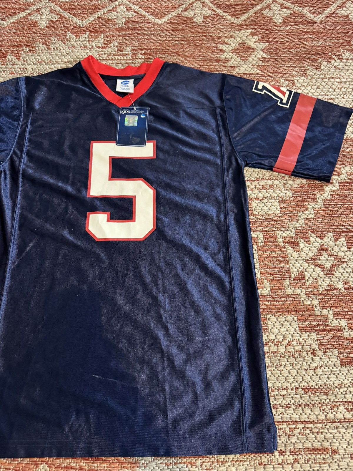 NCAA Arizona Wildcats Football Jersey Navy Red Brand New 2XL Size US XXL / EU 58 / 5 - 2 Thumbnail