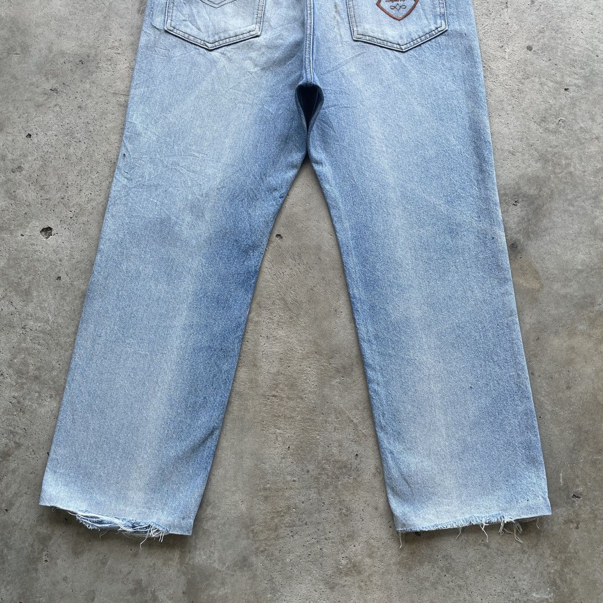 Lancel Vintage Lancel Paris Faded Distressed Painter Jeans Pants Size US 32 / EU 48 - 11 Thumbnail