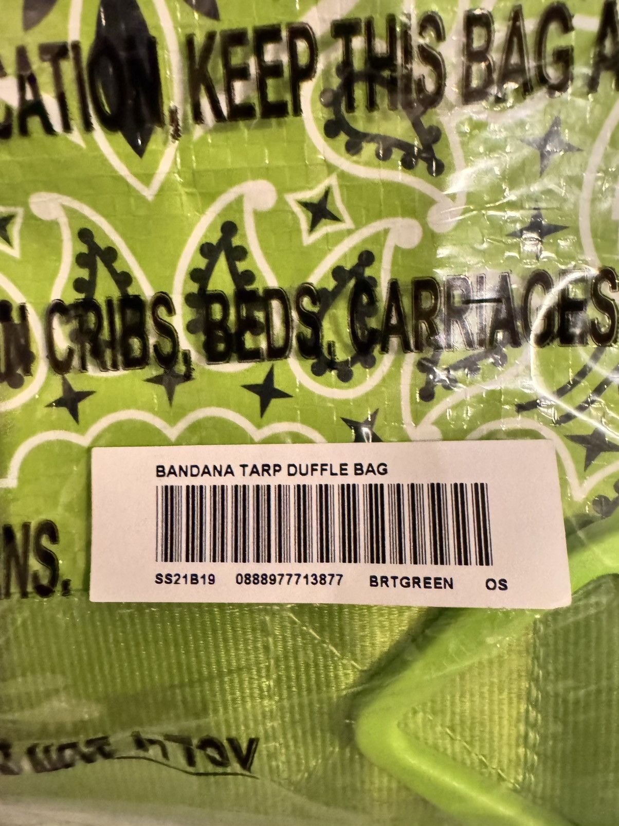 Supreme Supreme Bandana Tarp Small Duffle Bag Size ONE SIZE - 4 Thumbnail