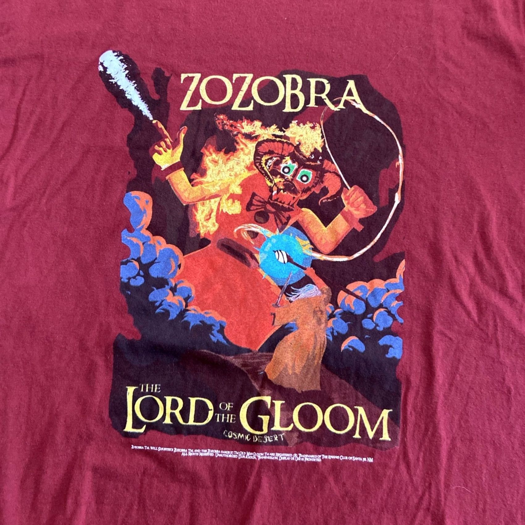 Hanes VINTAGE Hanes 80s Zozobra T-Shirt Lord Of The Rings La Fiesta Santa Fe New Mexico M Red Mens Size US M / EU 48-50 / 2 - 2 Thumbnail