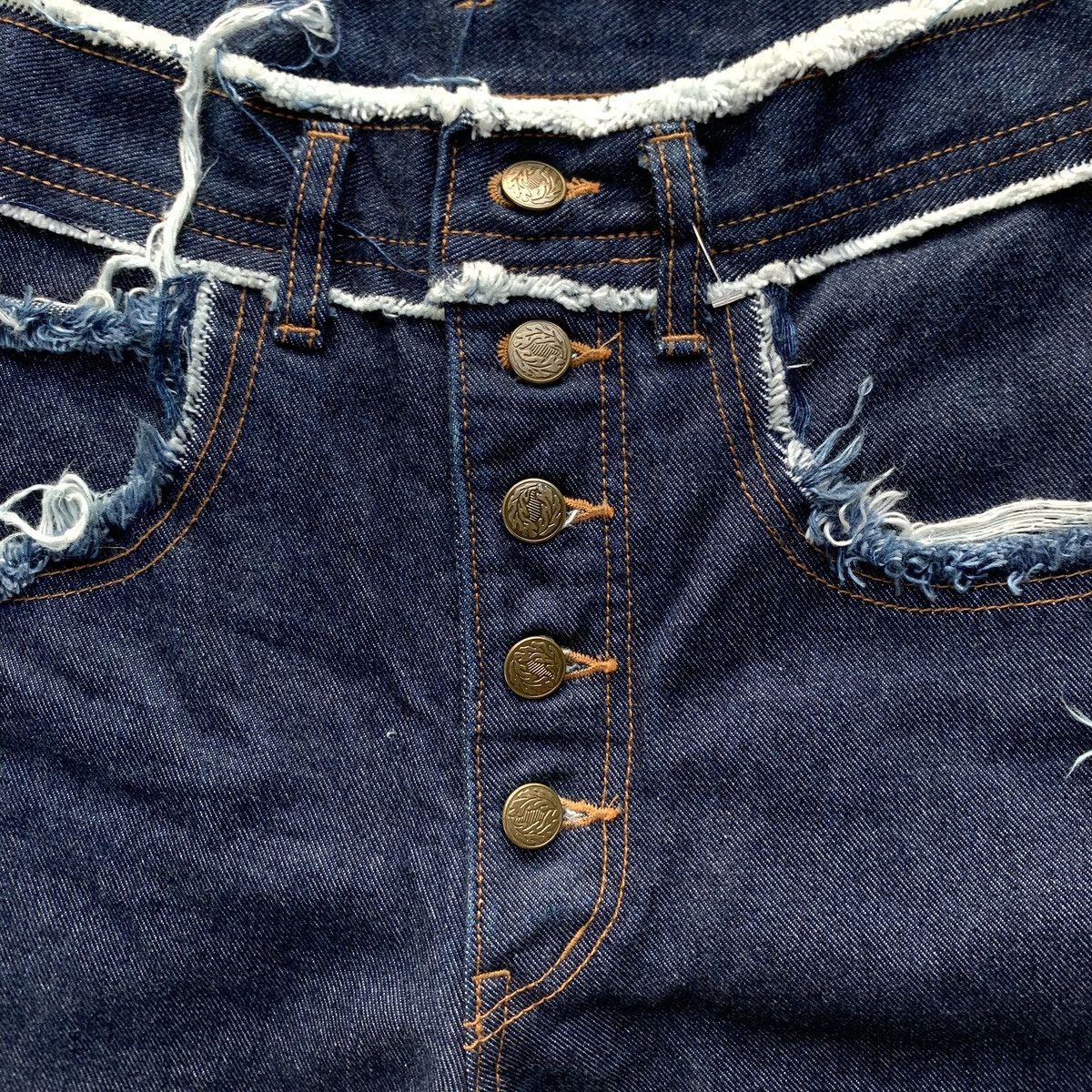 Japanese Brand 2000s Rare Acid Jazz Men Unfinished Style Denim Jeans Size US 30 / EU 46 - 5 Thumbnail