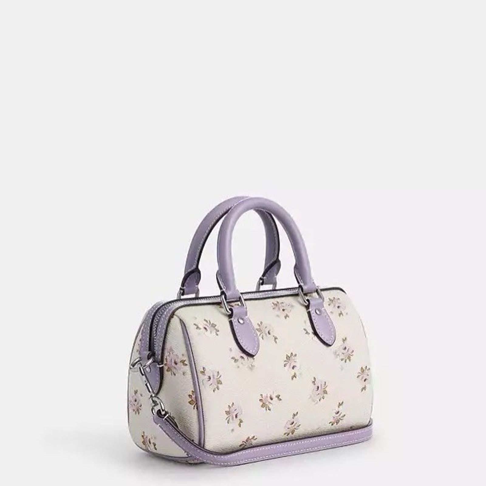 Coach NWT Coach Mini Rowan Crossbody Bag Floral Print CAL69 Chalk Size ONE SIZE - 11 Thumbnail