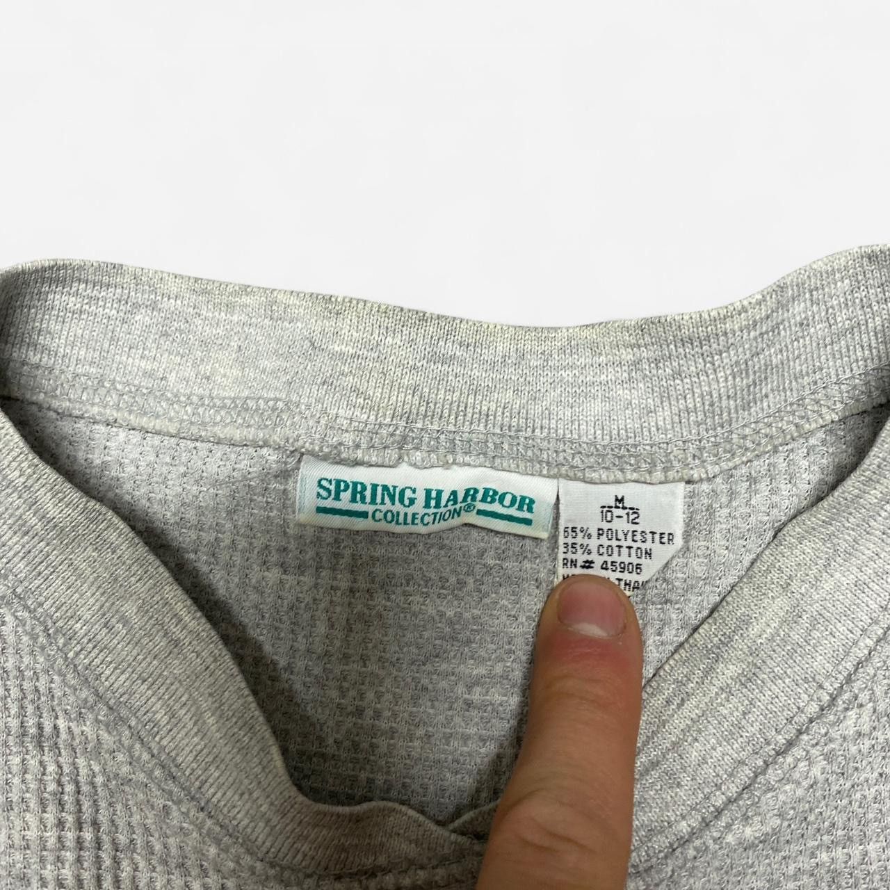 Other Vintage 90s spring harbour grey waffle knit Longsleeve Size US M / EU 48-50 / 2 - 4 Thumbnail
