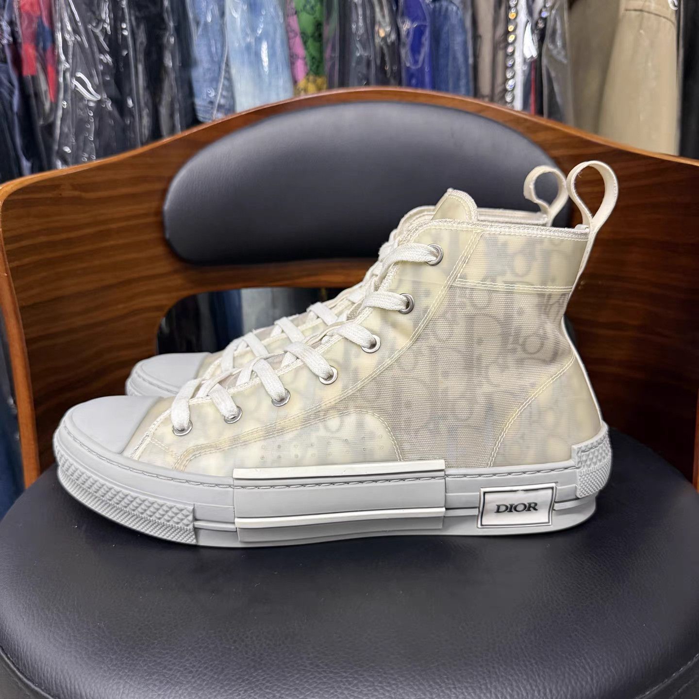 Dior Dior B23 High-Top Sneakers K15 Size US 8 / EU 41 - 6 Thumbnail