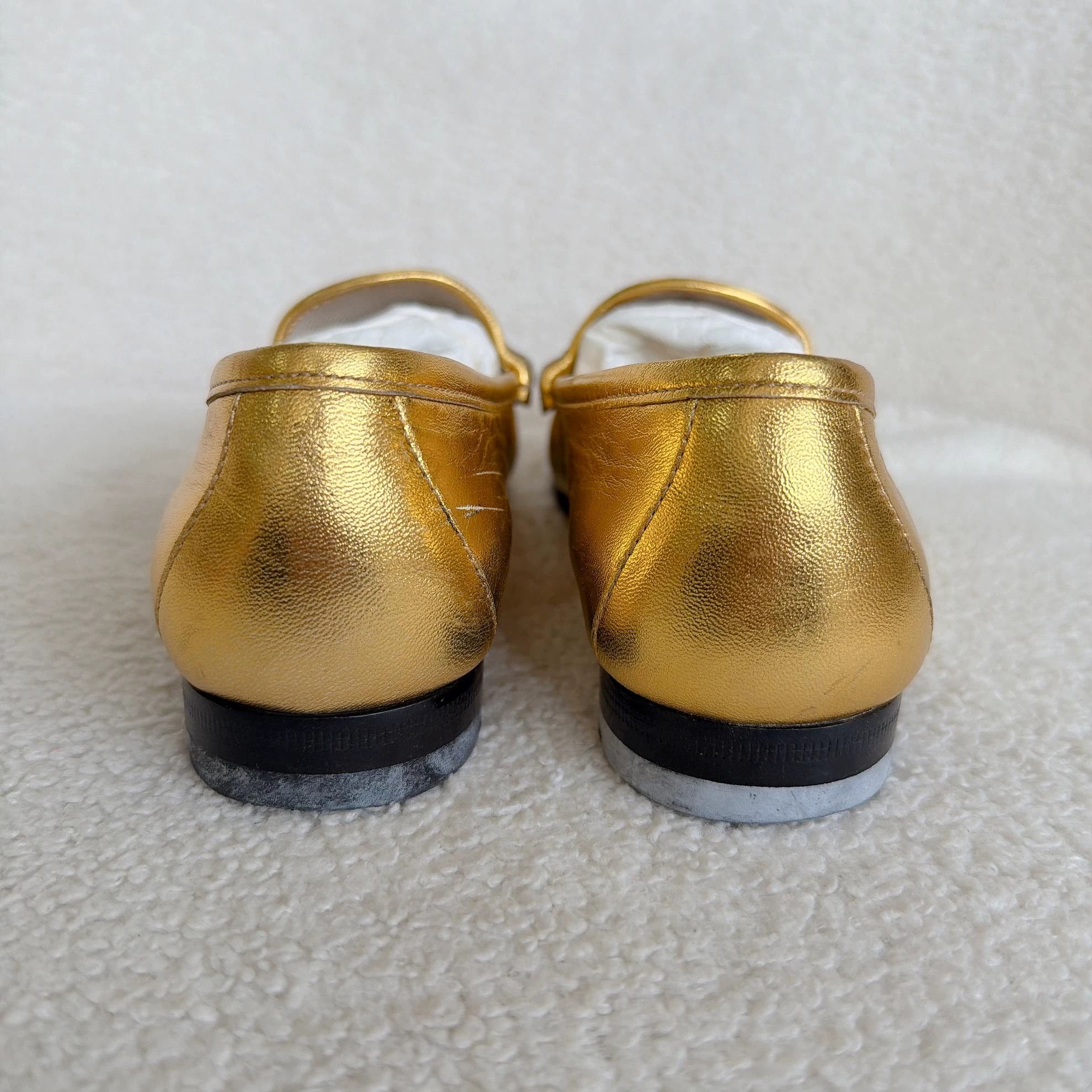 Gucci Gucci Gold Horsebit Casual Sneaker 35.5 Size US 5 / IT 35 - 4 Thumbnail