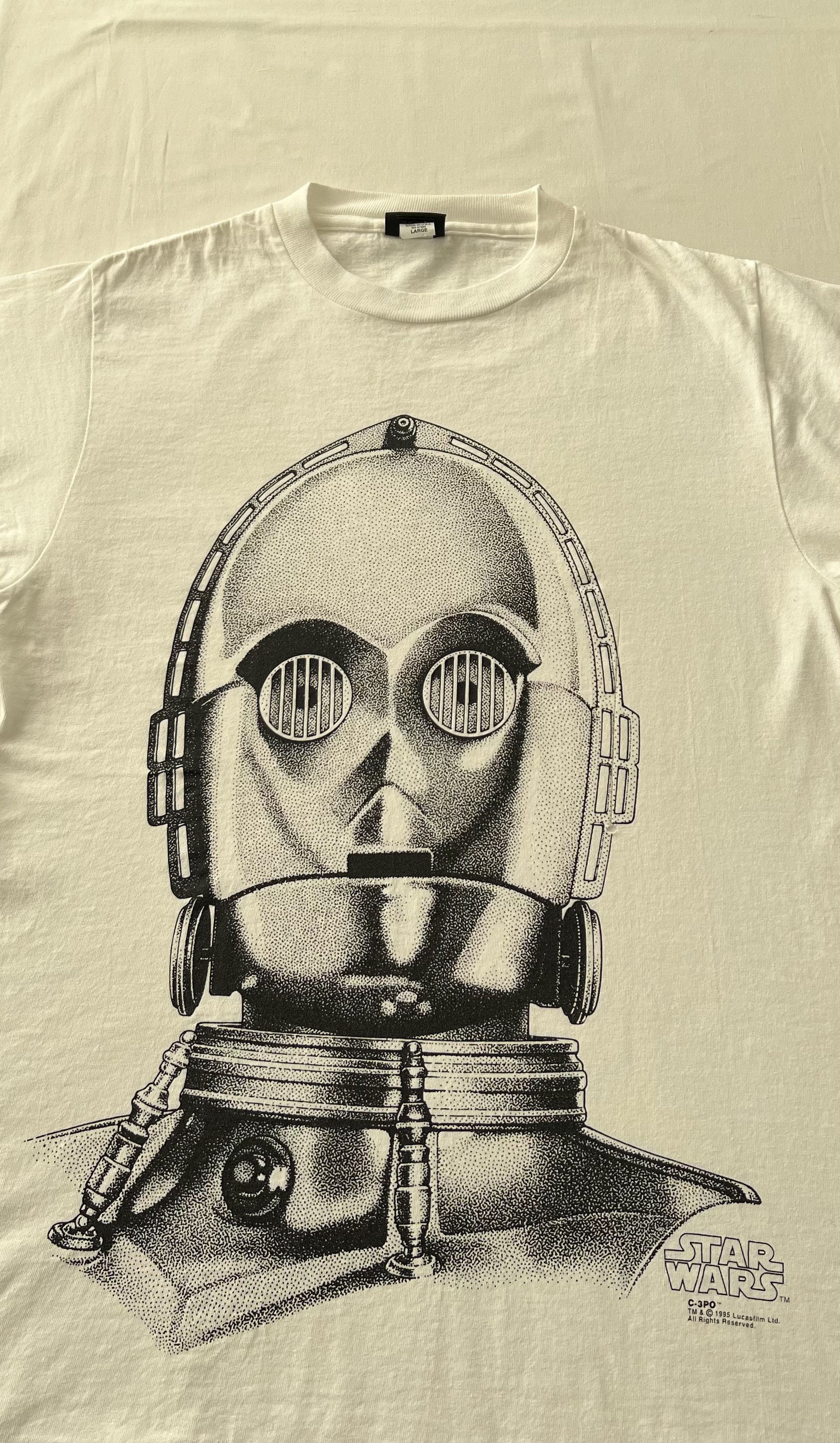 Star Wars Vintage 1995 Star Wars C-3PO Wm. Harrison Movie T-shirt Size US M / EU 48-50 / 2 - 3 Thumbnail