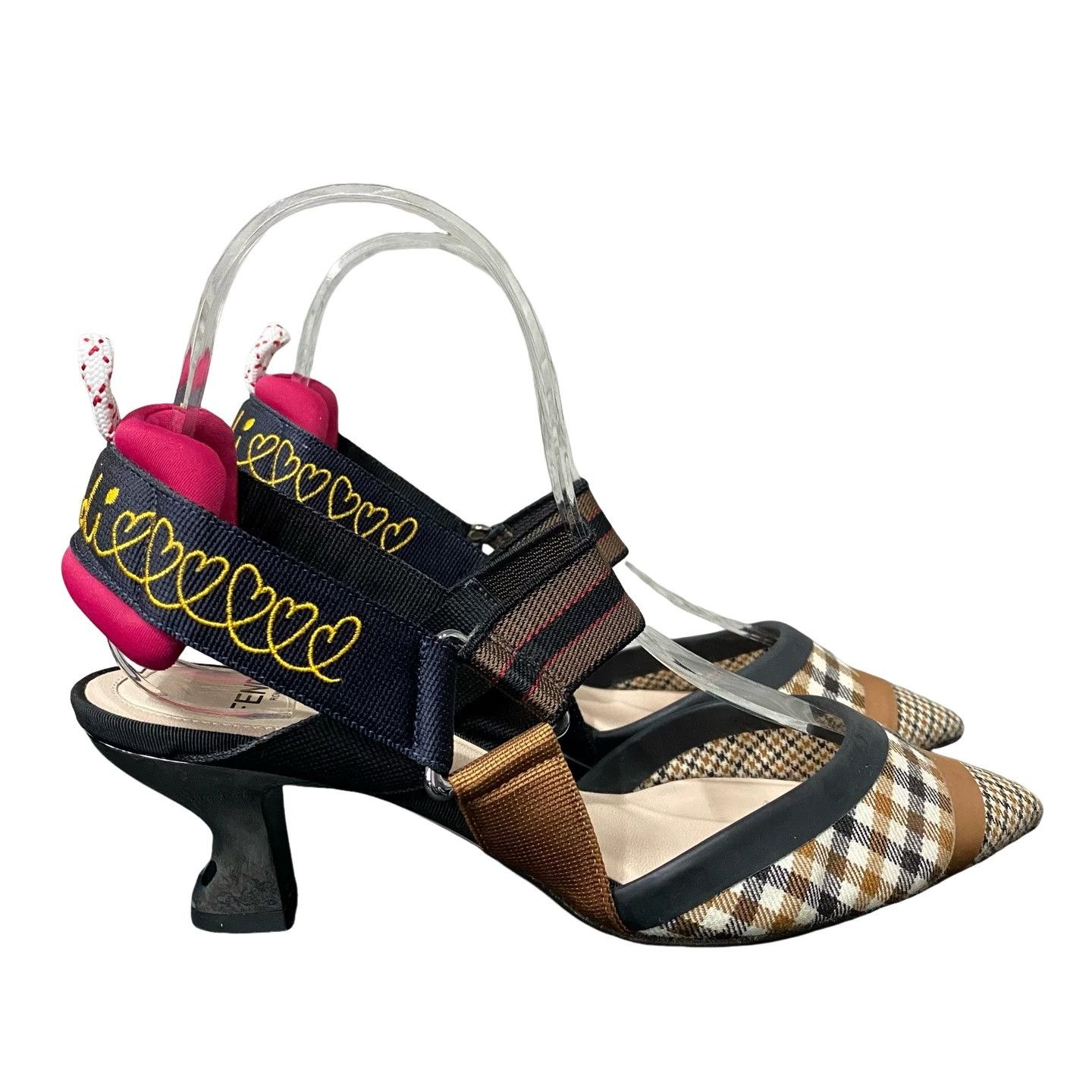 Fendi Fendi Plaid Slingback Heels Size 35.5 Size US 5.5 / IT 35.5 - 1 Thumbnail
