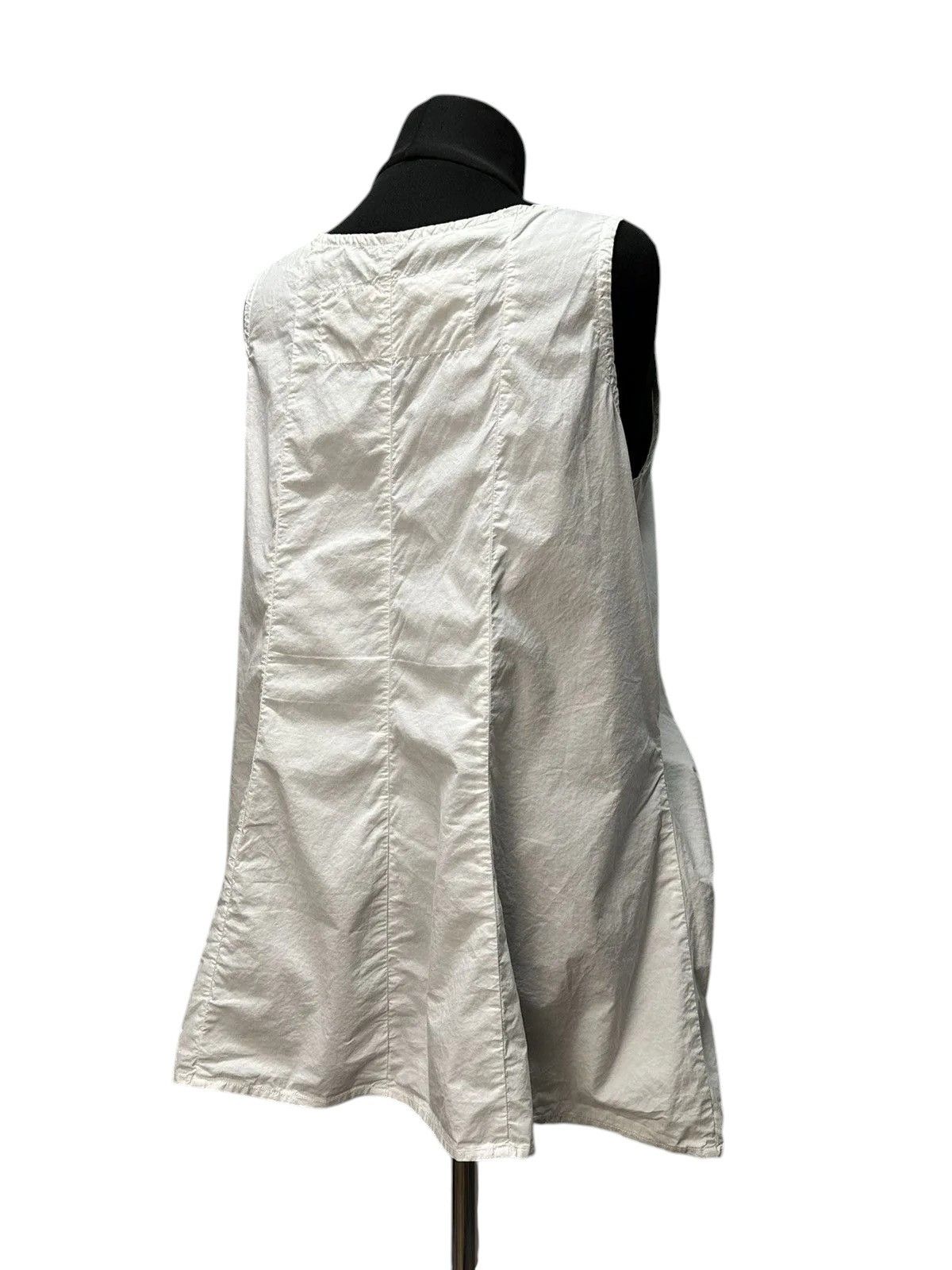 Rundholz Vintage White Midi Dress Minimalist Summer Boho Style Size M / US 6-8 / IT 42-44 - 3 Thumbnail
