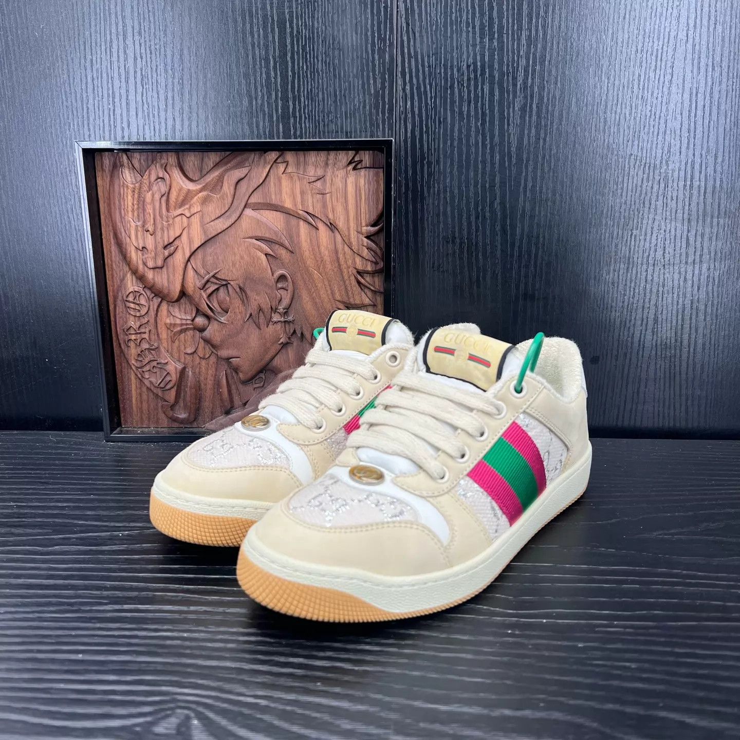 Gucci Gucci Rhyton Distressed Sneaker Blush Size 35 Pre-owned Size US 4.5 / IT 34.5 - 1 Thumbnail