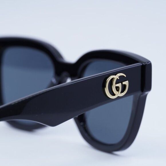 Gucci Gucci GG0998S 001 Sunglasses Black Square Frame, Grey Lenses Size ONE SIZE - 6 Thumbnail