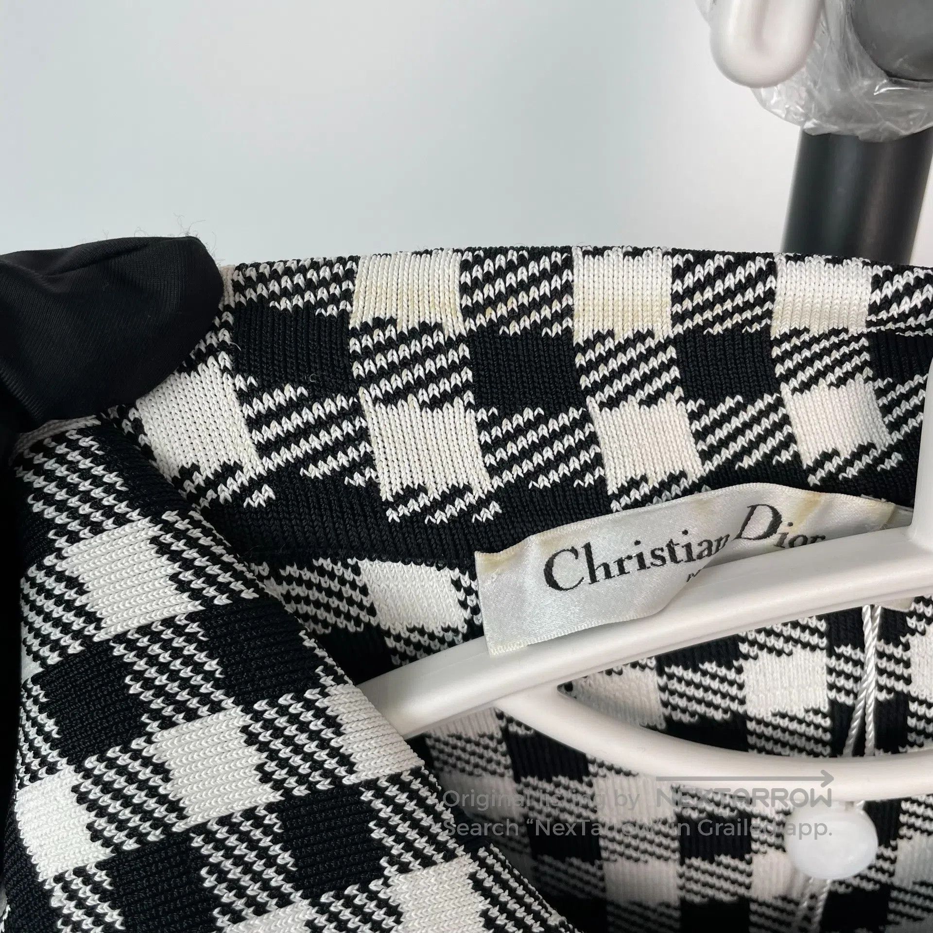 Dior Dior Black and White Houndstooth Pocket Knit Jacket| Size XS / US 0-2 / IT 36-38 - 8 Thumbnail