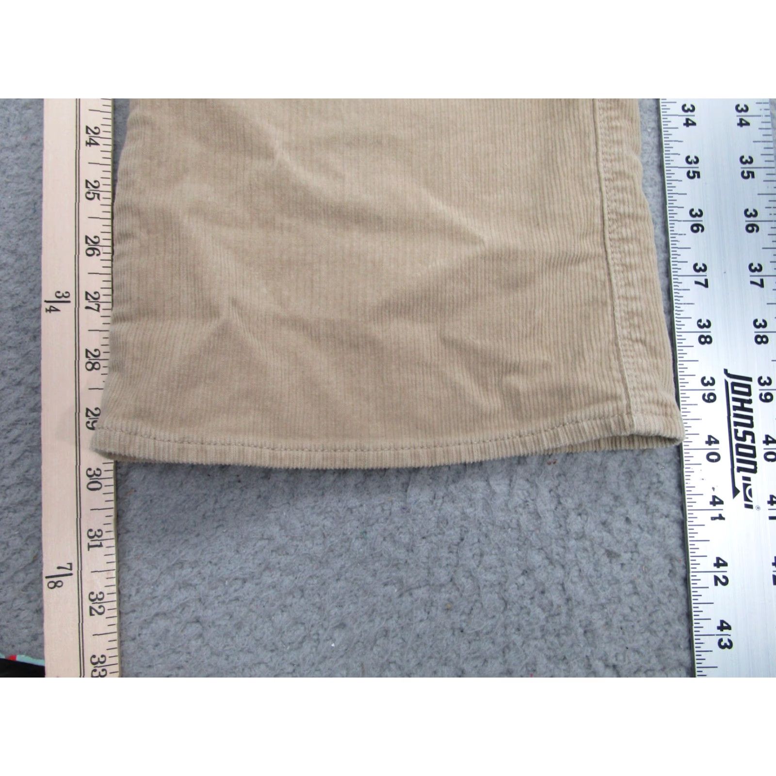 Ralph Lauren Ralph Lauren Pants Womens 14x32 Beige Corduroy Straight Leg Flat Front Cotton Size 36" / US 14 / IT 50 - 2 Thumbnail