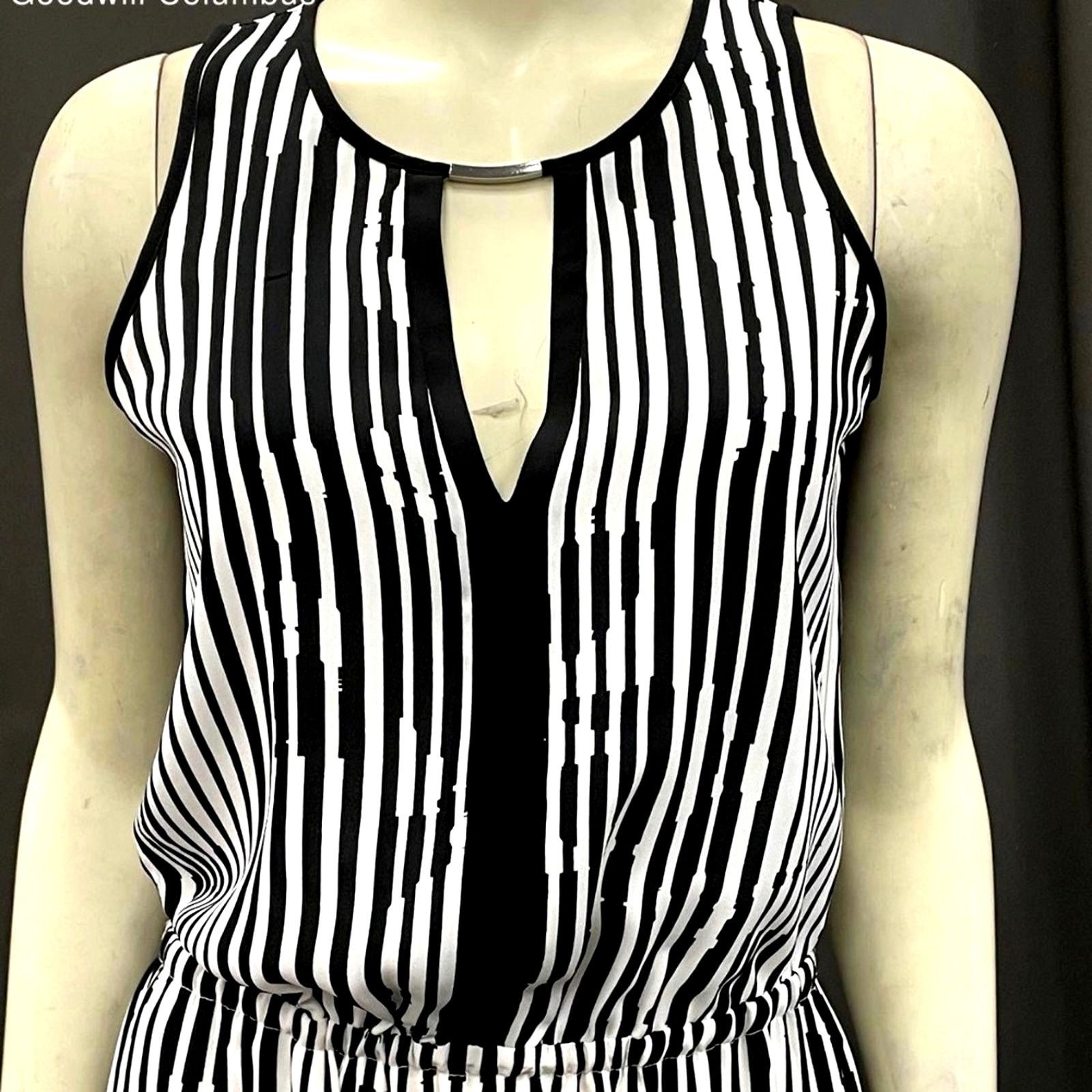 White House Black Market White House Black Market Striped Maxi Dress Black/White 2 Size XS / US 0-2 / IT 36-38 - 6 Thumbnail