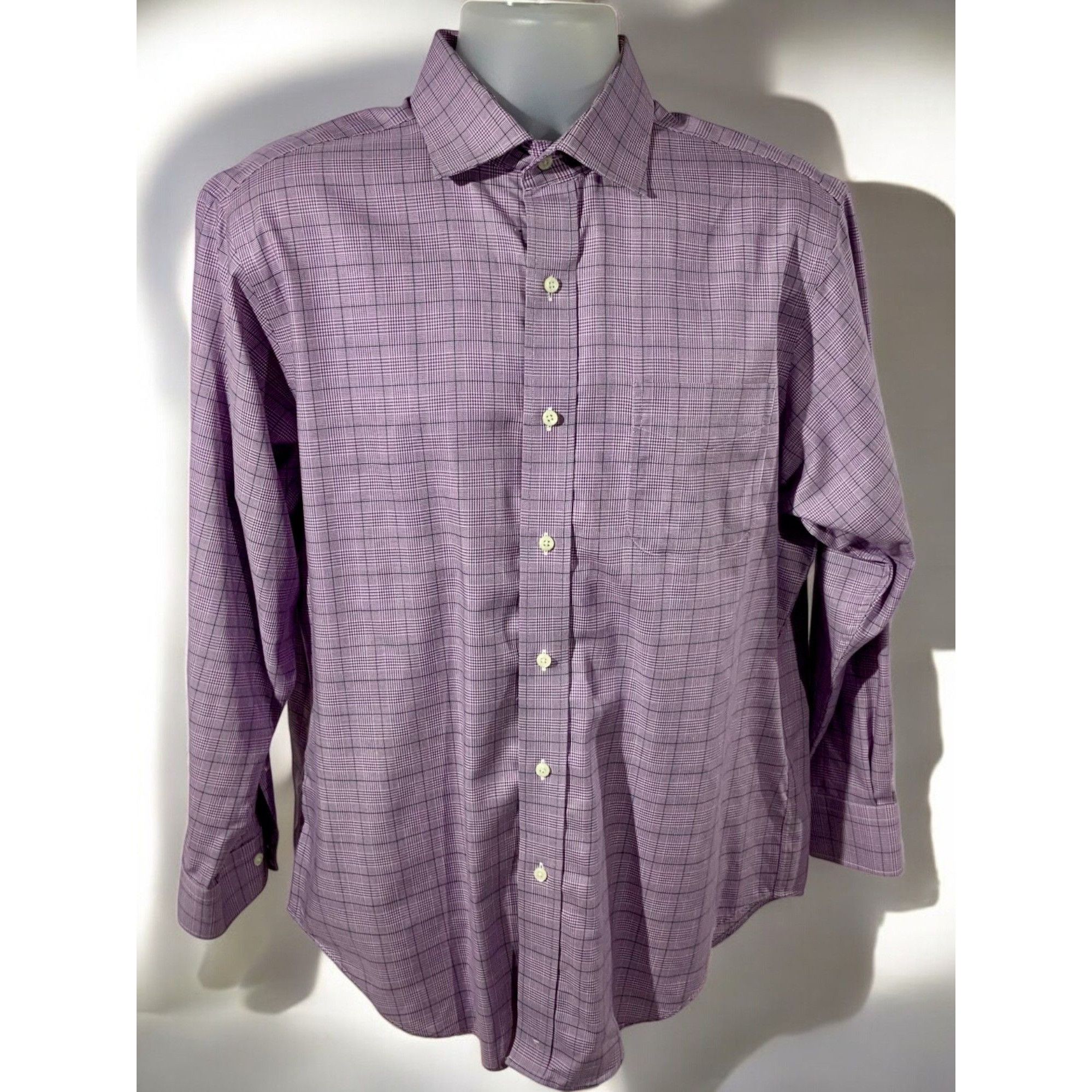Lauren Ralph Lauren Ralph Lauren Classic Fit Non Iron Purple Checked Shirt Large Size US L / EU 52-54 / 3 - 7 Thumbnail