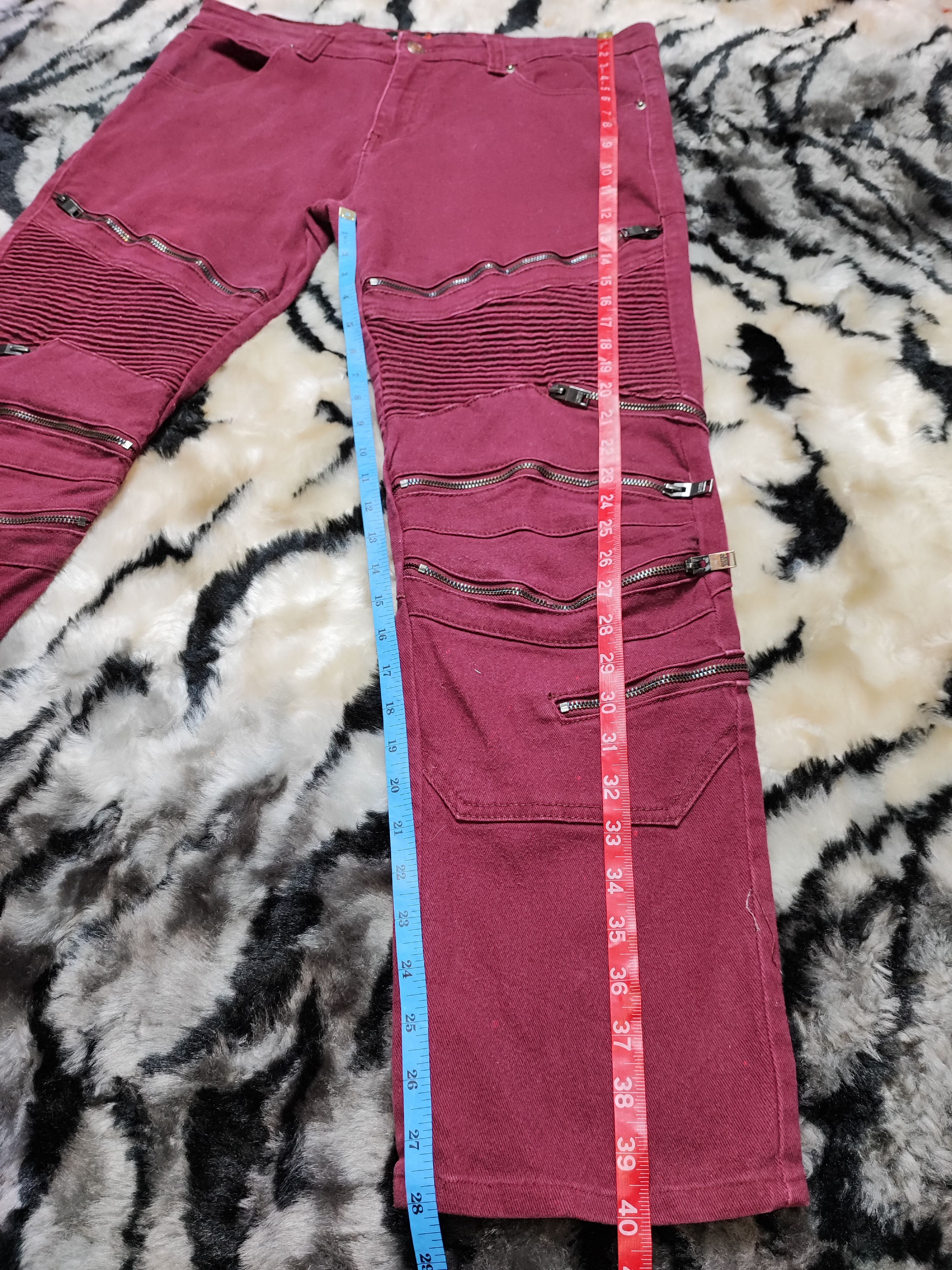 Hysteric Glamour Bondage Punk Grunge Zipper Jeans Size US 37 - 12 Thumbnail