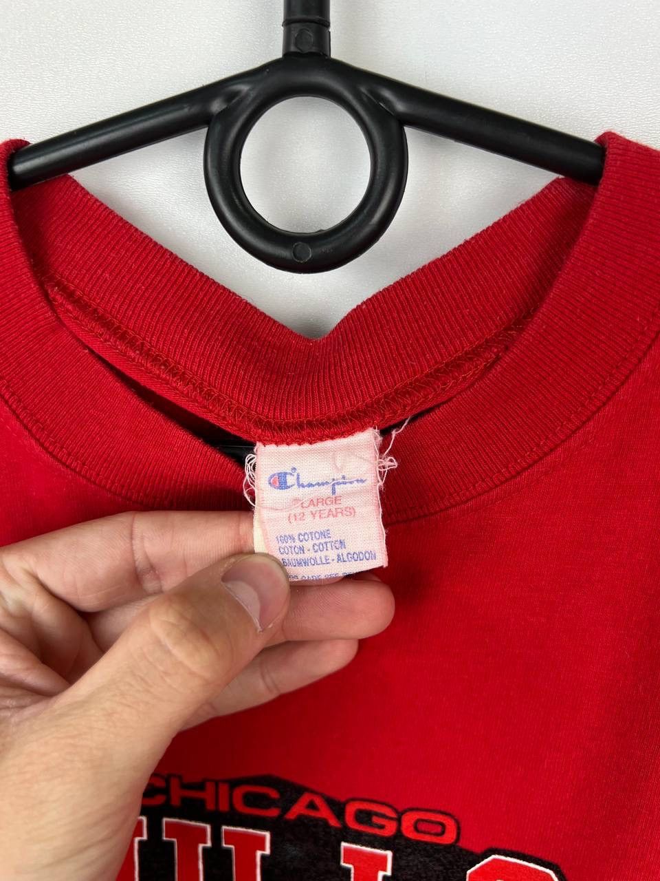 Champion × NBA × Vintage Chicago Bulls Champion 90s NBA vintage kids L man XS Size US XS / EU 42 / 0 - 3 Thumbnail