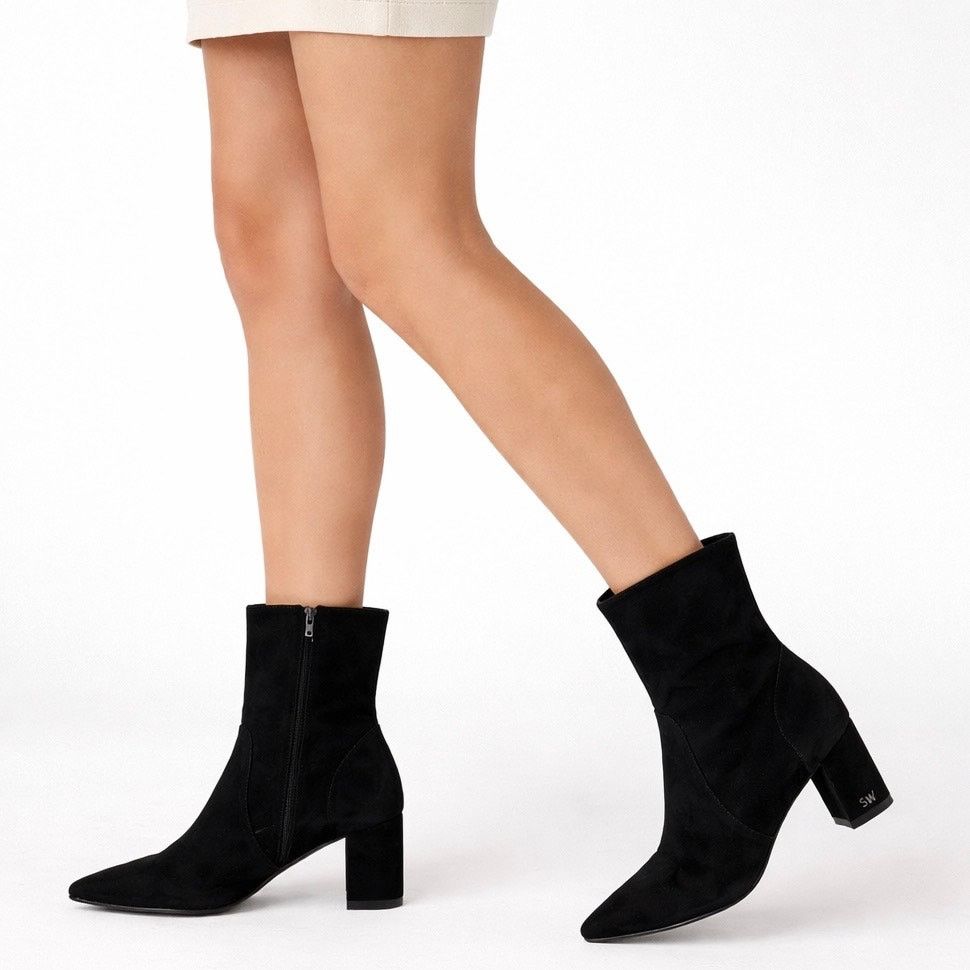 Stuart Weitzman Stuart Weitzman Renegade Suede Block Heel Ankle Boots 11 Size US 11 / IT 41 - 1 Thumbnail