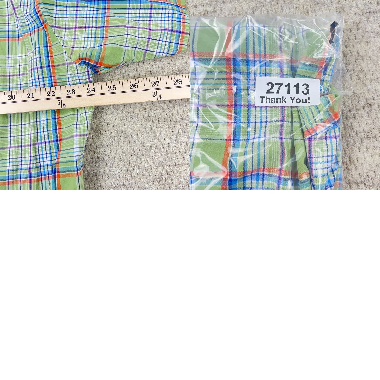 Ralph Lauren Ralph Lauren Button-Up Shirt Men Large Green Blue Plaid Classic Fit Casual Size US L / EU 52-54 / 3 - 8 Thumbnail