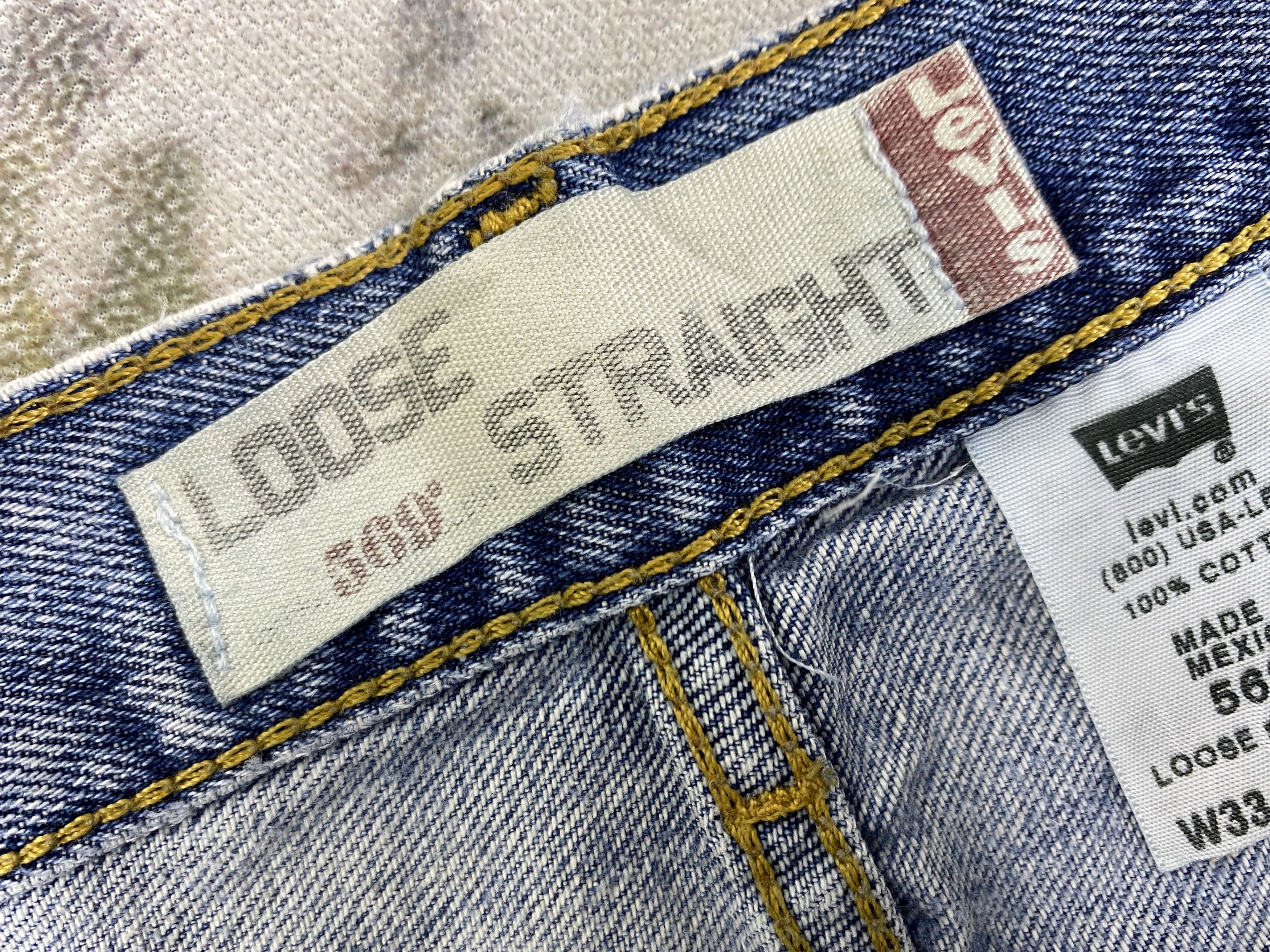 Levi's Blue Wash Vintage Levi's 569 Loose Straight Denim -JN420 Size US 33 - 11 Thumbnail