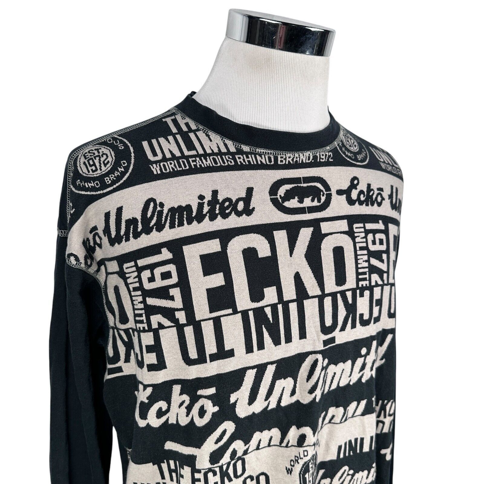 Ecko Unltd. Vintage Ecko Unltd Sweatshirt Men’s XL Black Printed Size US XL / EU 56 / 4 - 2 Thumbnail