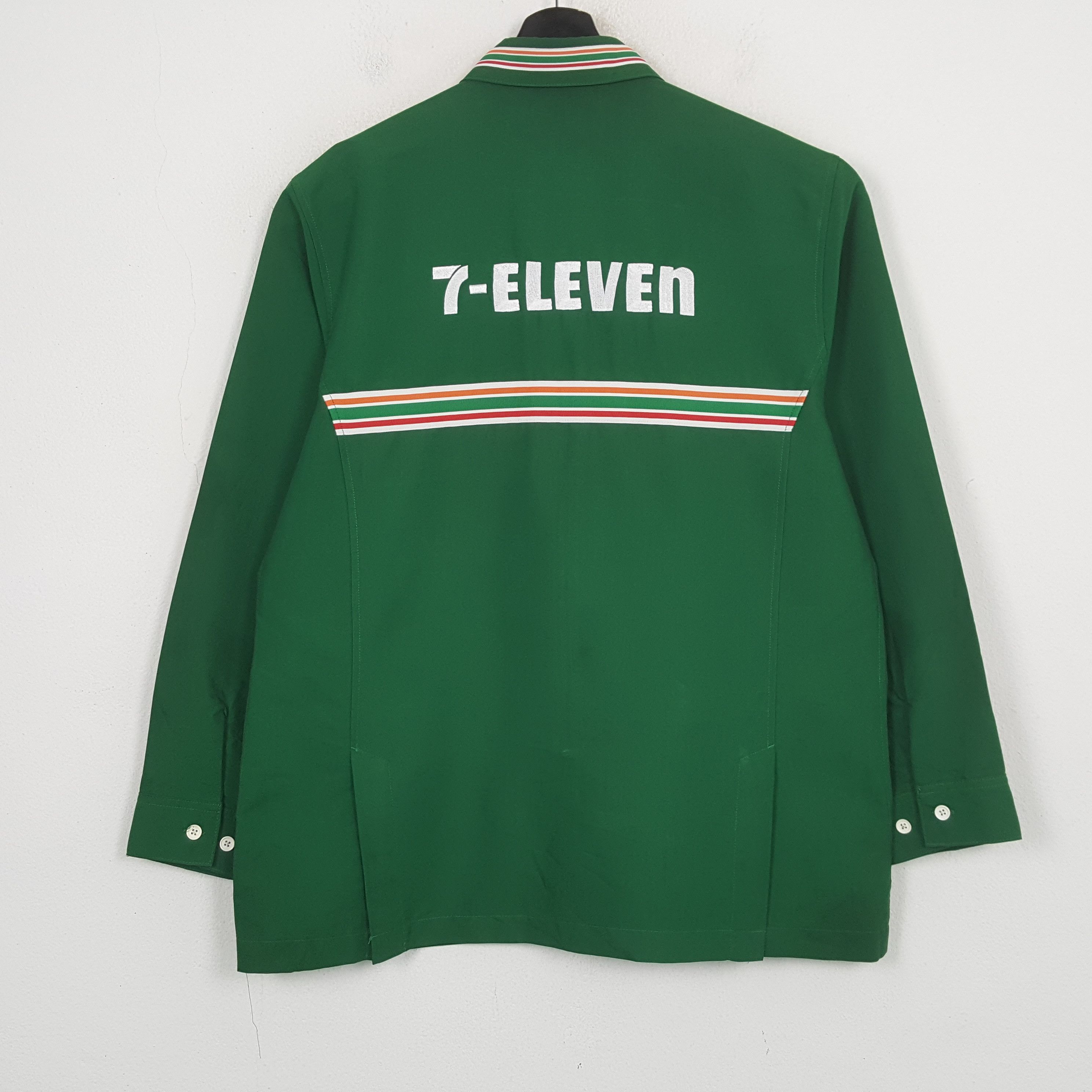 Vintage 7 Eleven Uniform Workwear Jacket C299N57 Size US M / EU 48-50 / 2 - 1 Thumbnail