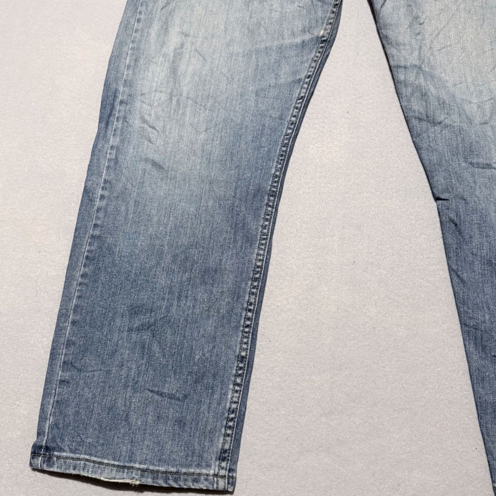 Lee Lee Jeans Men Blue Denim Stretch Mid Rise Classic Straight Zip Fly 38x30 Size US 38 / EU 54 - 4 Thumbnail