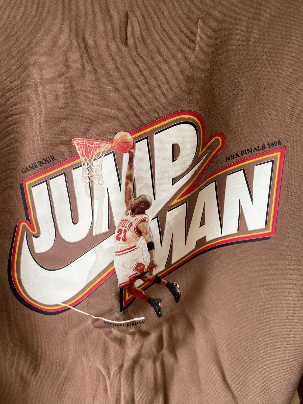 Jordan Brand Jordan Brand Winterized Archaeo Brown Fleece Zip-Up Hoodie Size US L / EU 52-54 / 3 - 3 Thumbnail