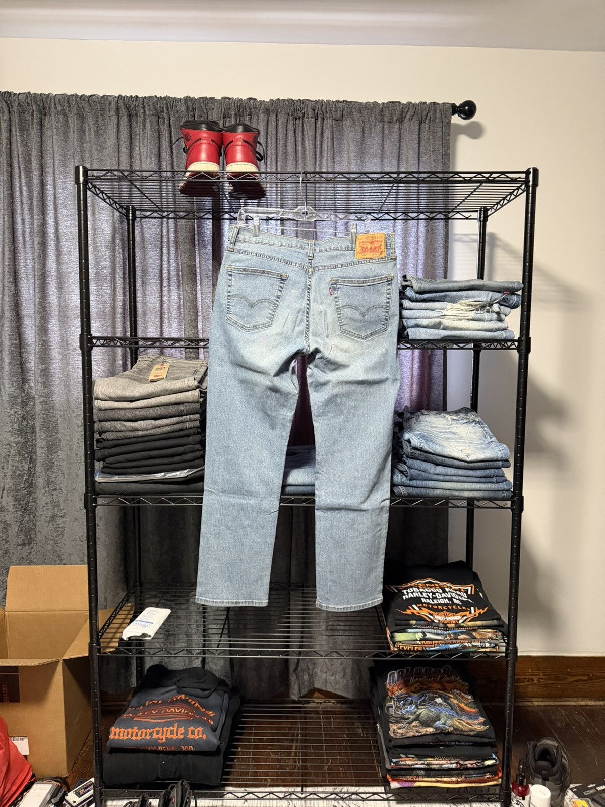 Levi's Levi’s 541 Original Zipper Fly Faded Washed Distressed 33x32 Size US 33 - 2 Thumbnail