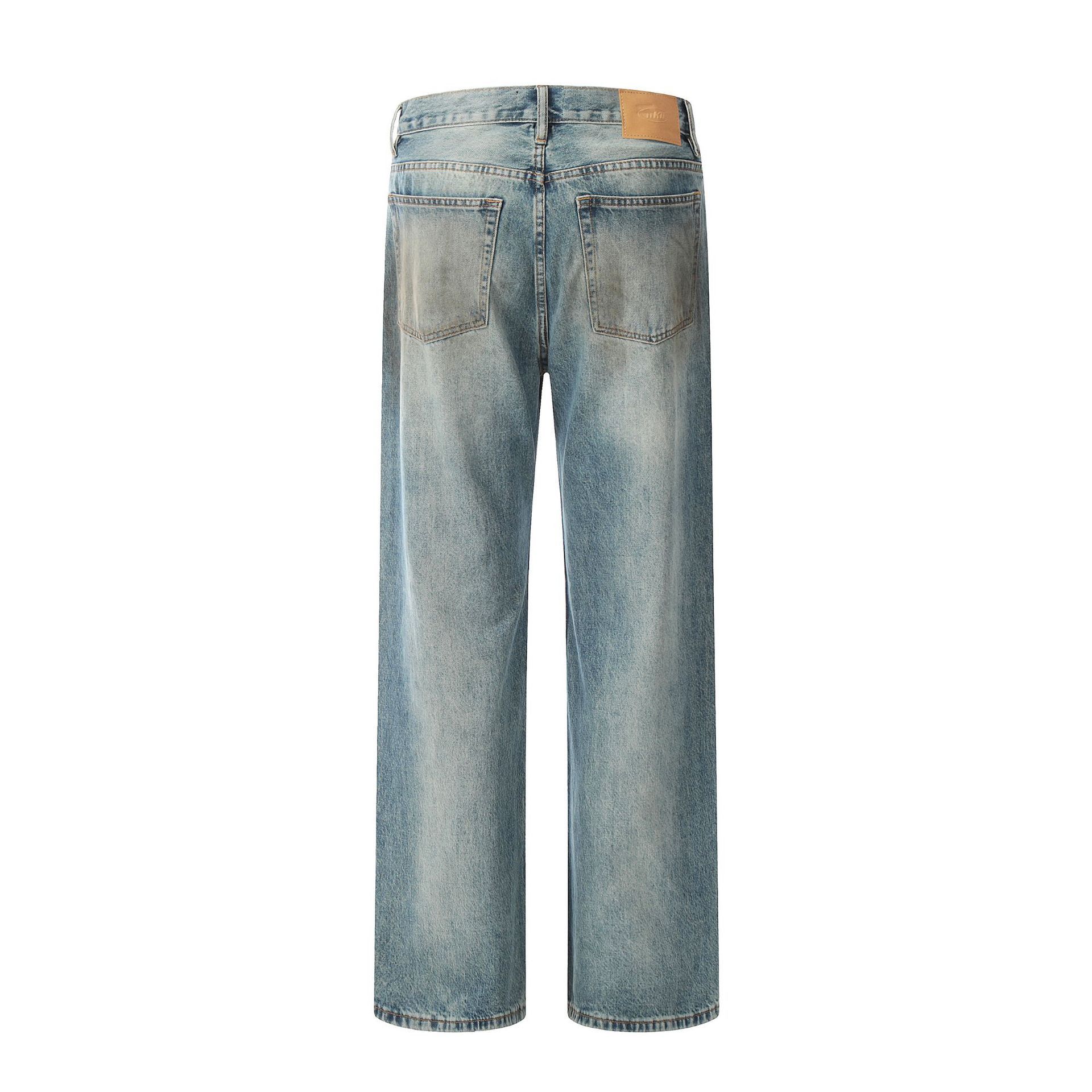 Japanese Brand × Jean American washed distressed straight loose casual jeans Size US 34 / EU 50 - 2 Thumbnail
