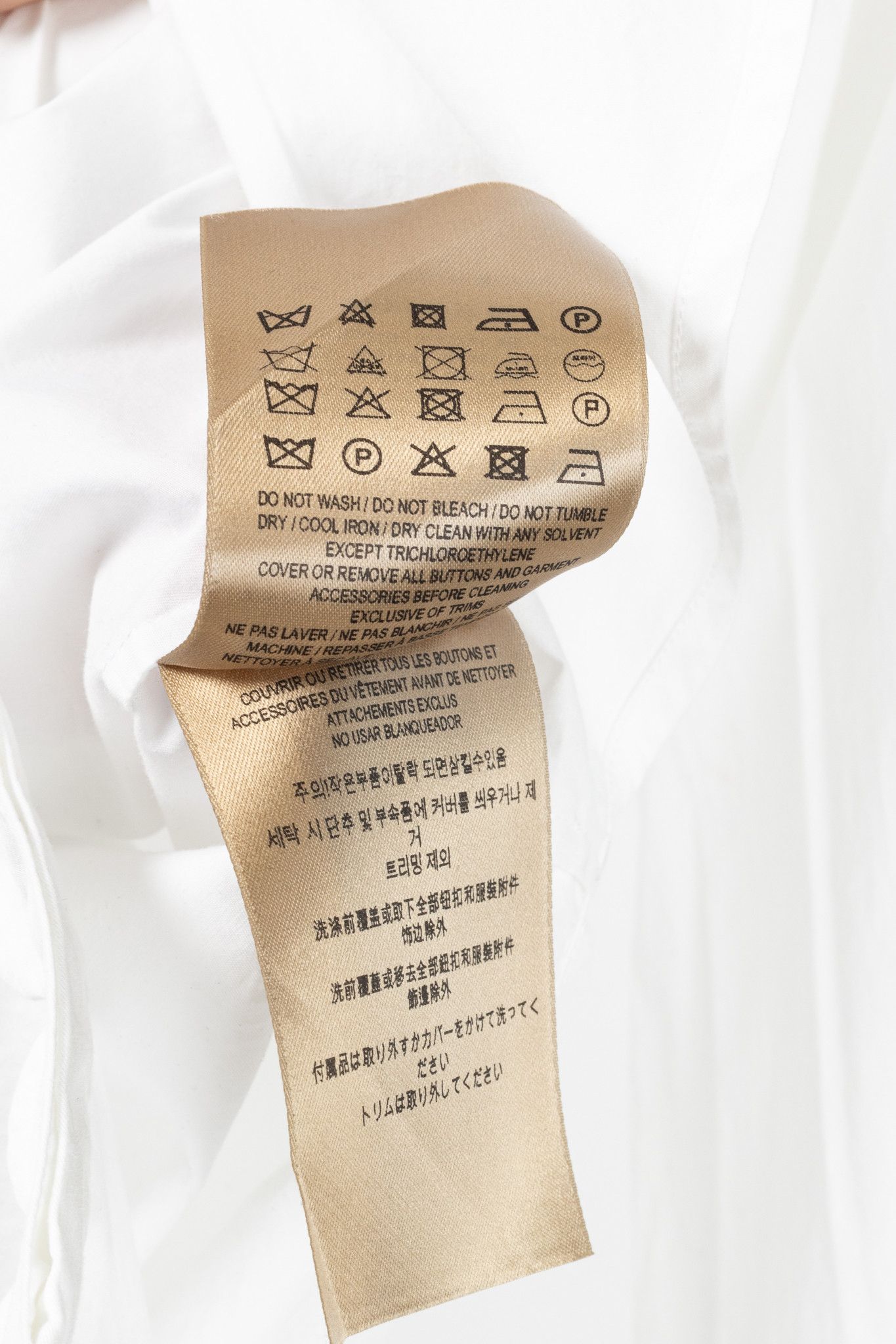 Burberry Burberry White Cotton-Poplin Scalloped-Trim Buttoned Shirt Size L / US 10 / IT 46 - 10 Thumbnail