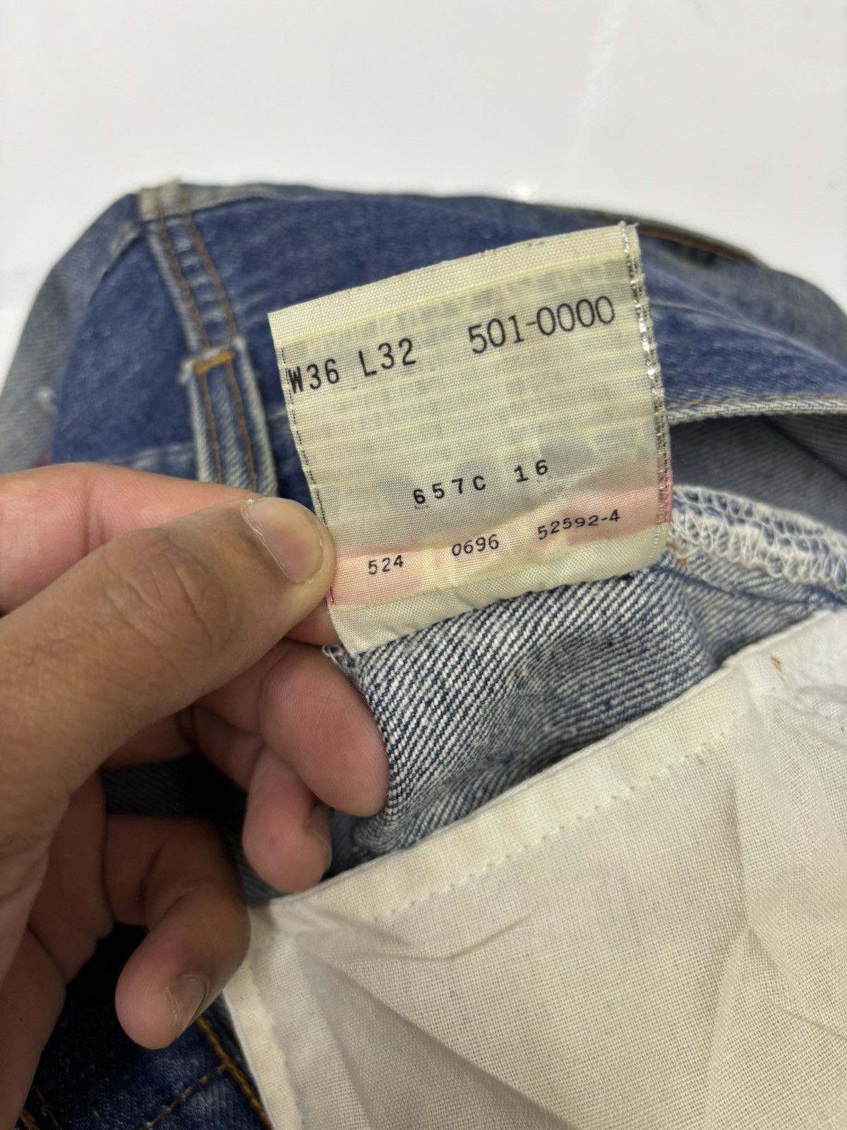Kapital Vintage Levis 501xx Destroyed Denim Jean Made in USA 🇺🇸 Size US 34 / EU 50 - 14 Thumbnail