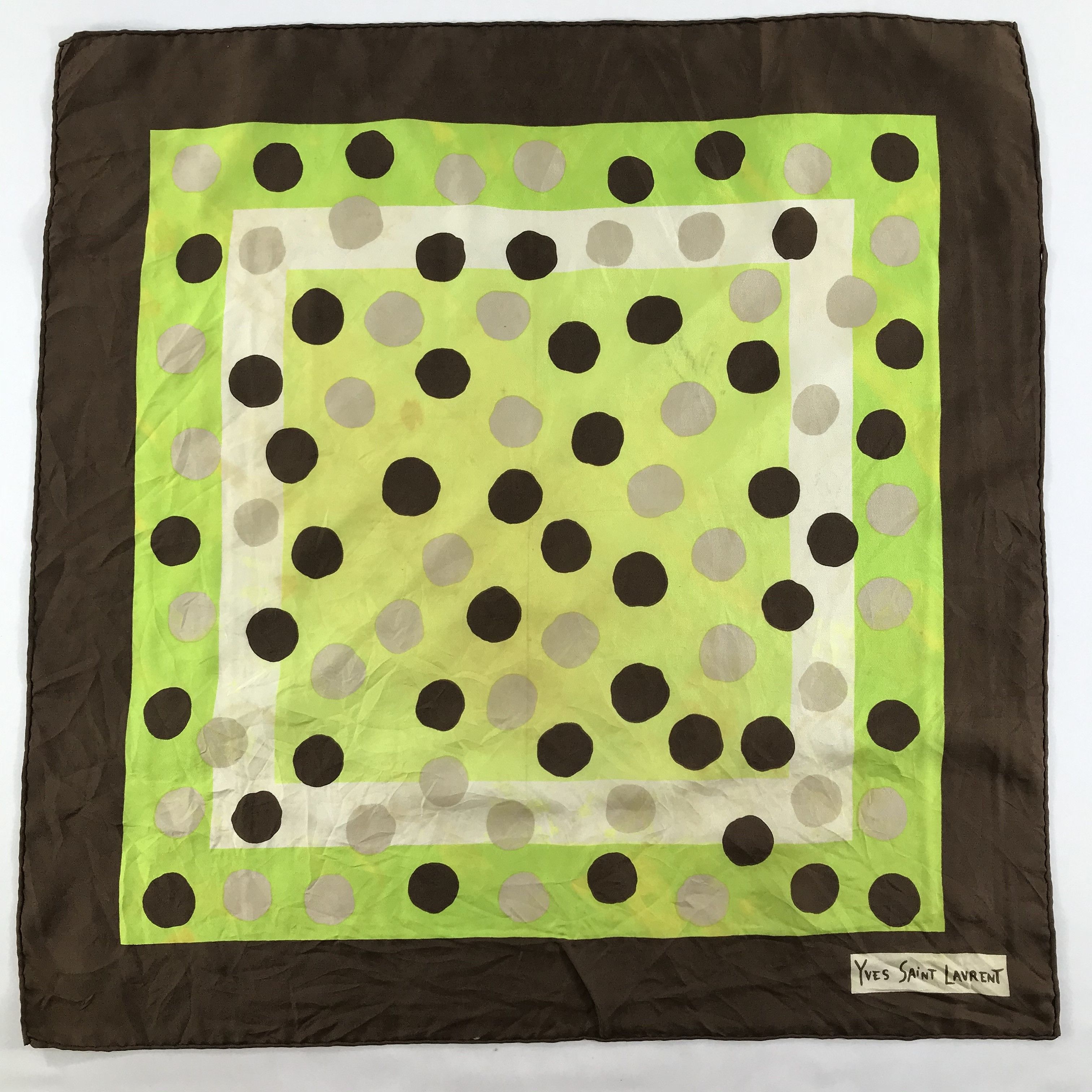 Vintage × Yves Saint Laurent Yves Saint Laurent Bandana / Handkerchief/Neckerchief -S1650 Size ONE SIZE - 1 Thumbnail