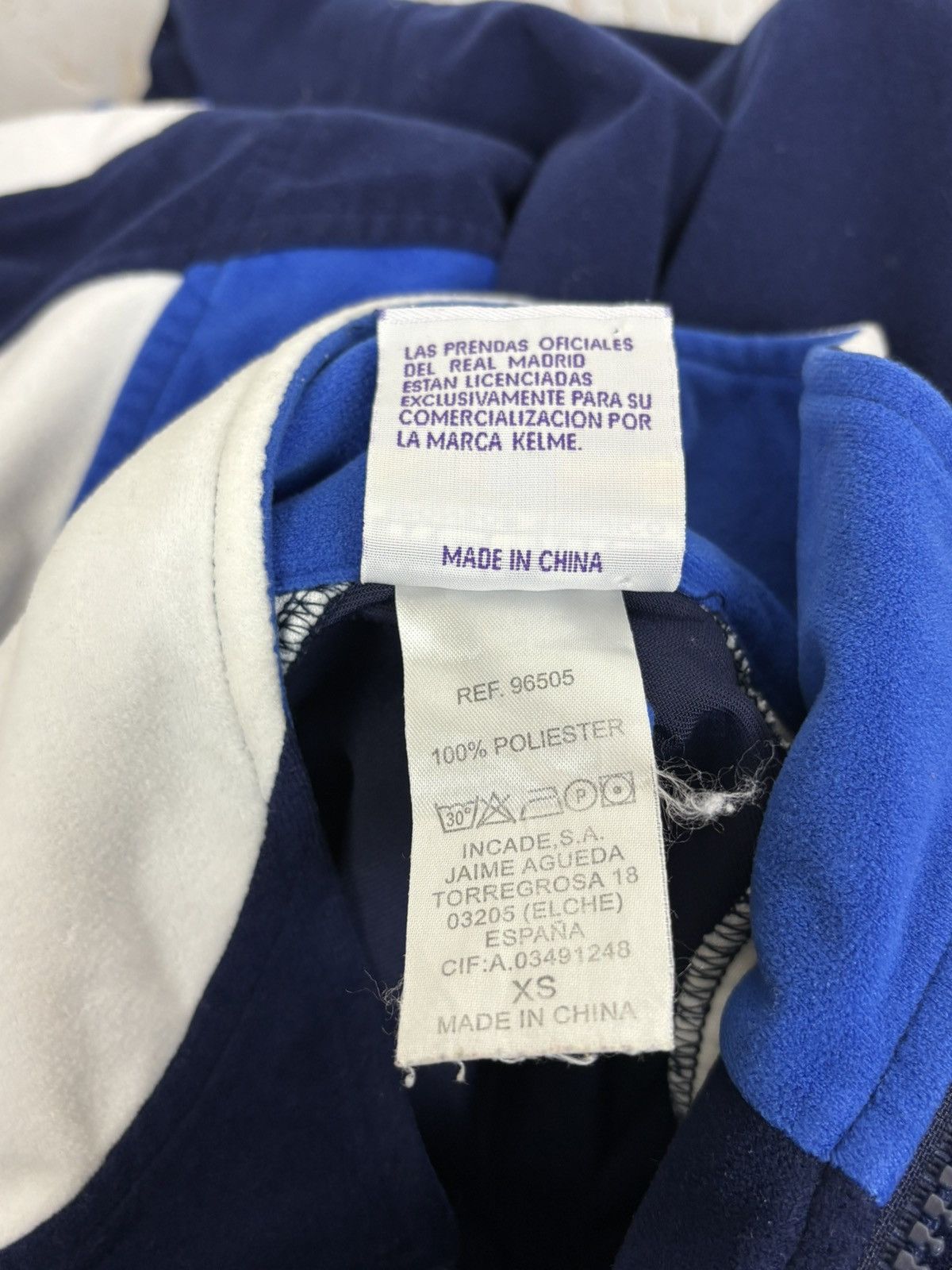 Vintage 90s Kelme Real Madrid 1996/97 Tracksuit Soccer Jacket XS Size US XS / EU 42 / 0 - 10 Thumbnail