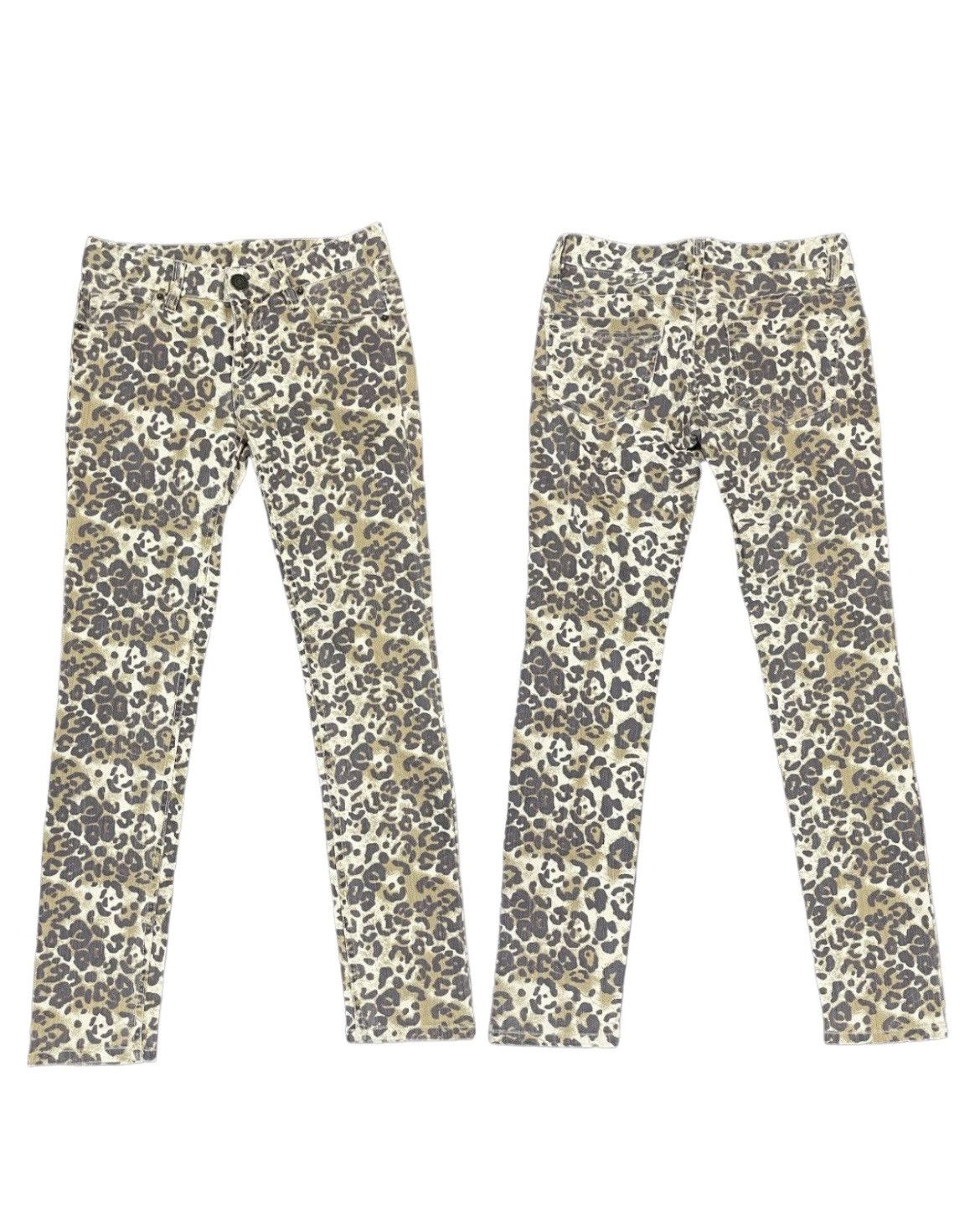Japanese Brand Leopard 🐆 Full printed low rise skinny Jeans Size 30" / US 8 / IT 44 - 1 Thumbnail