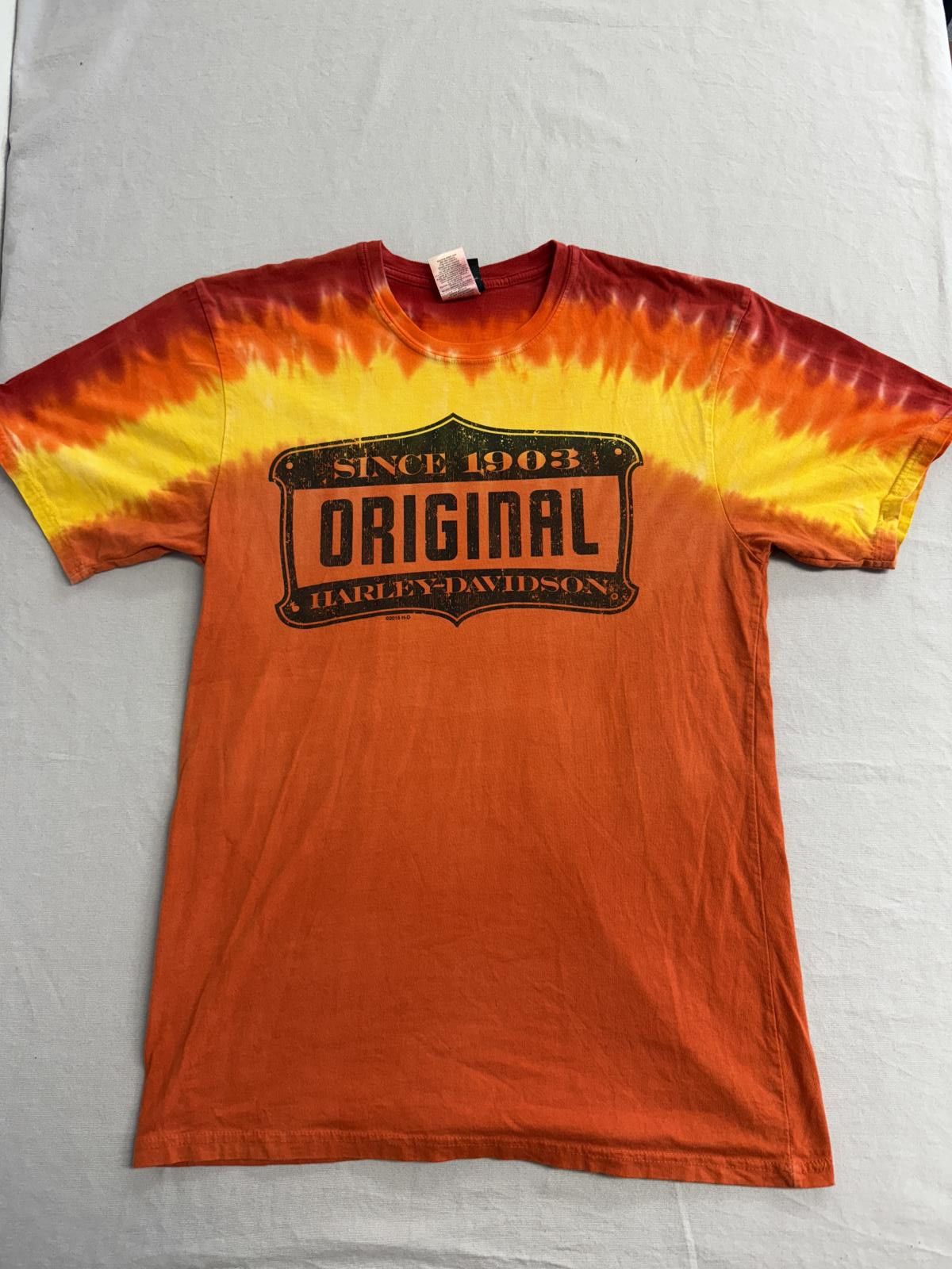 Harley Davidson Harley-Davidson Fire Tie-Dye T-shirt Harley Tee Kentucky - M Size US M / EU 48-50 / 2 - 1 Thumbnail